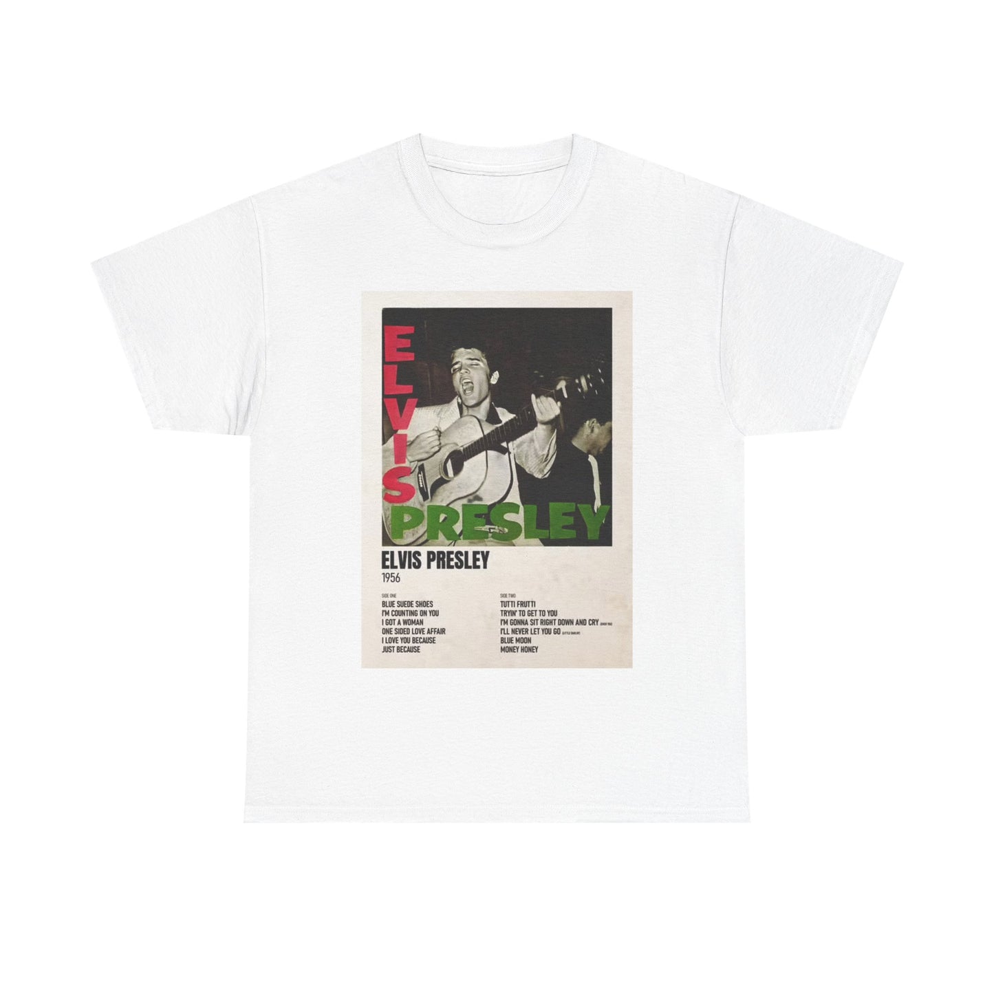 Elvis Presley T-shirt Vintage album cover merch Unisex Heavy Cotton Tee
