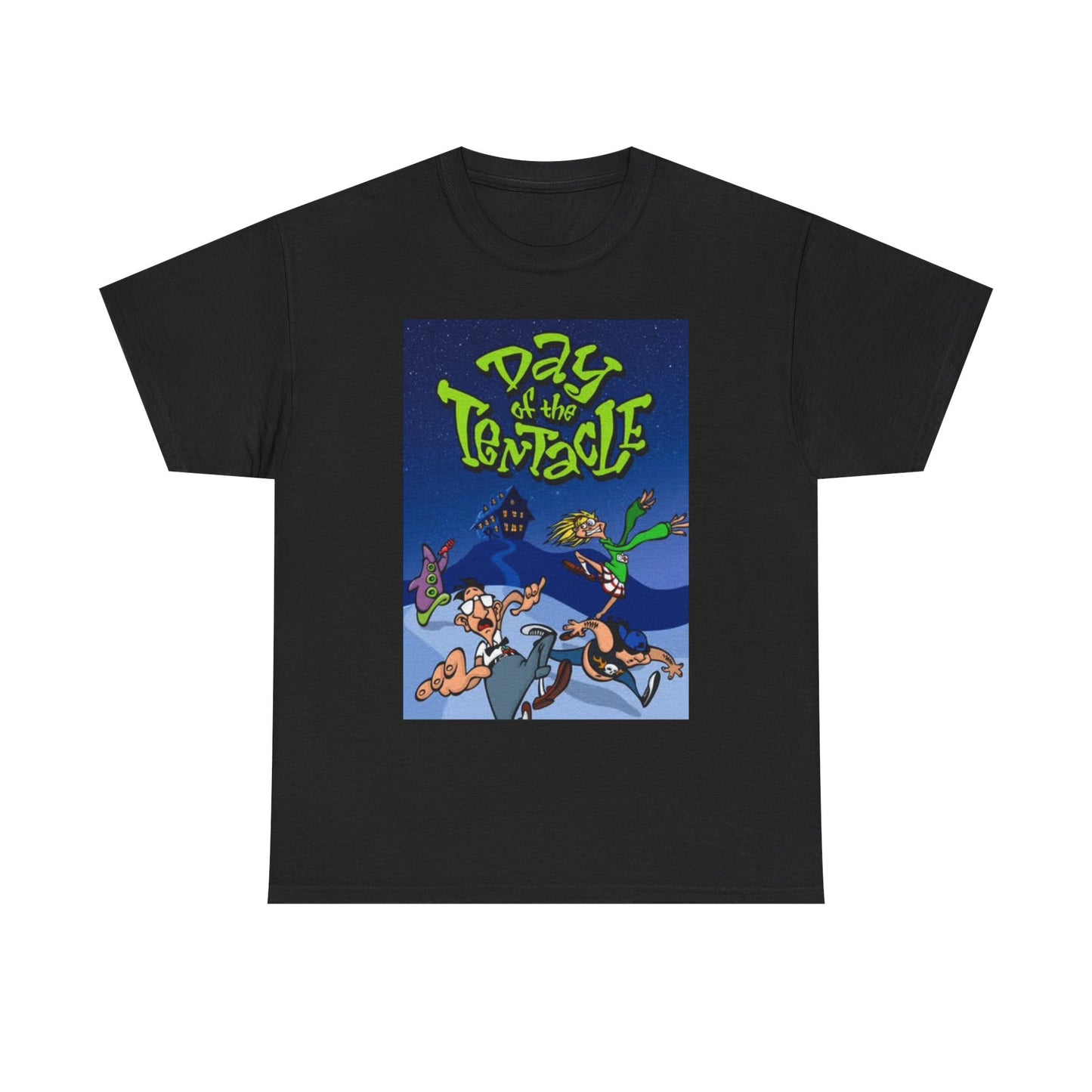 Day Of The Tentacle T Shirt BRAND NEW Apparel Unisex Heavy Cotton Tee Cartoon
