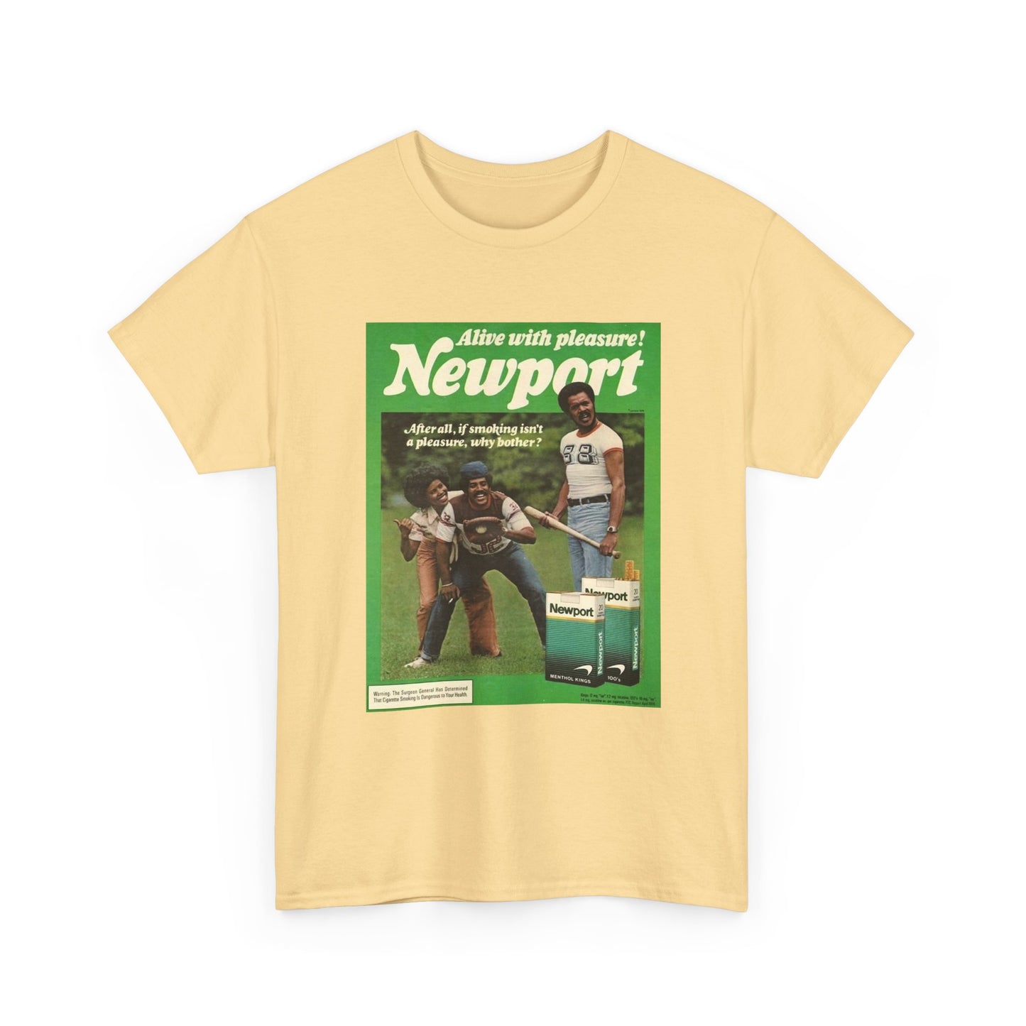 Newport T-shirt vintage cigarette menthol graphic Unisex Heavy Cotton Tee