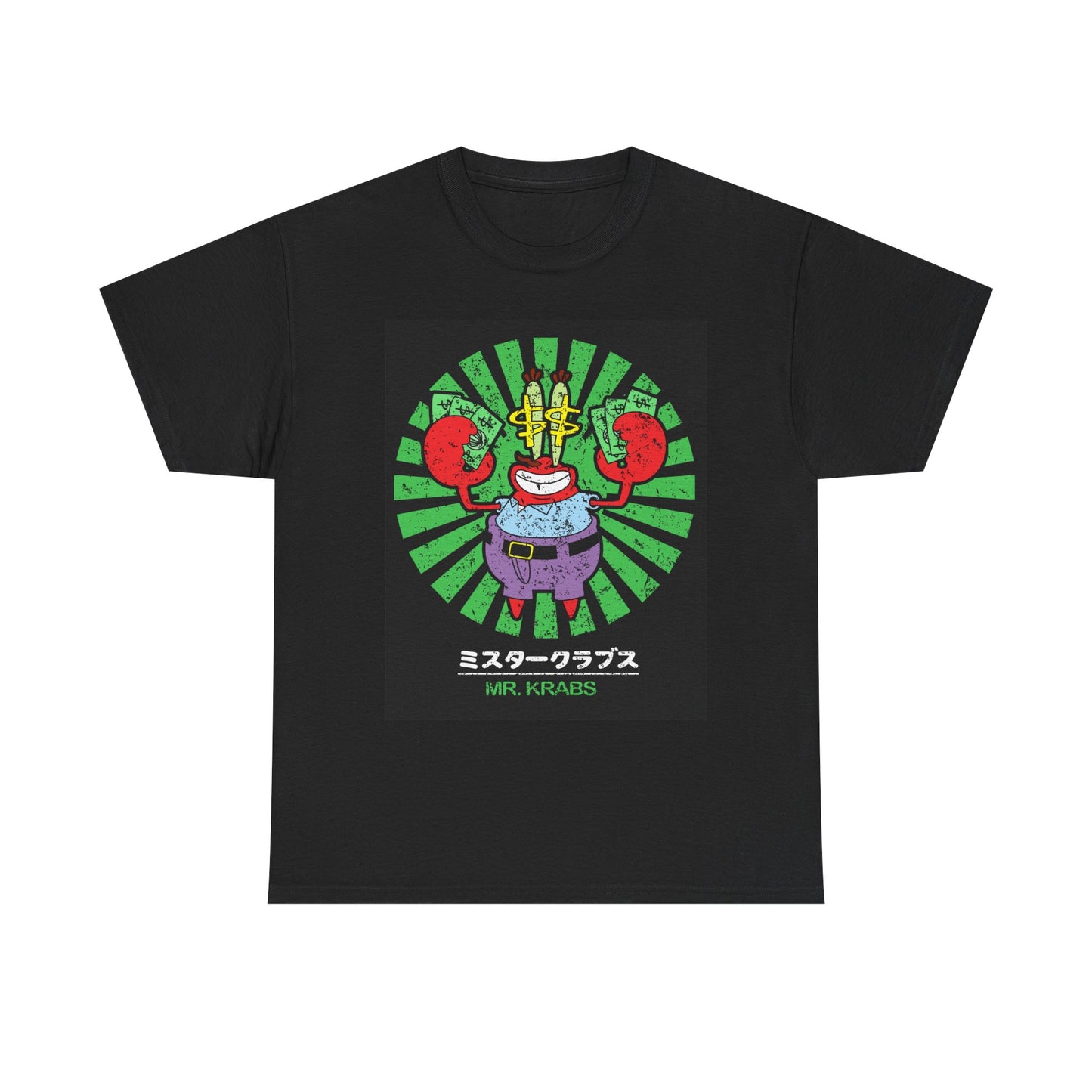 Mr Krabs Graphic T Shirt Funny Cartoon Unisex Heavy Cotton Tee
