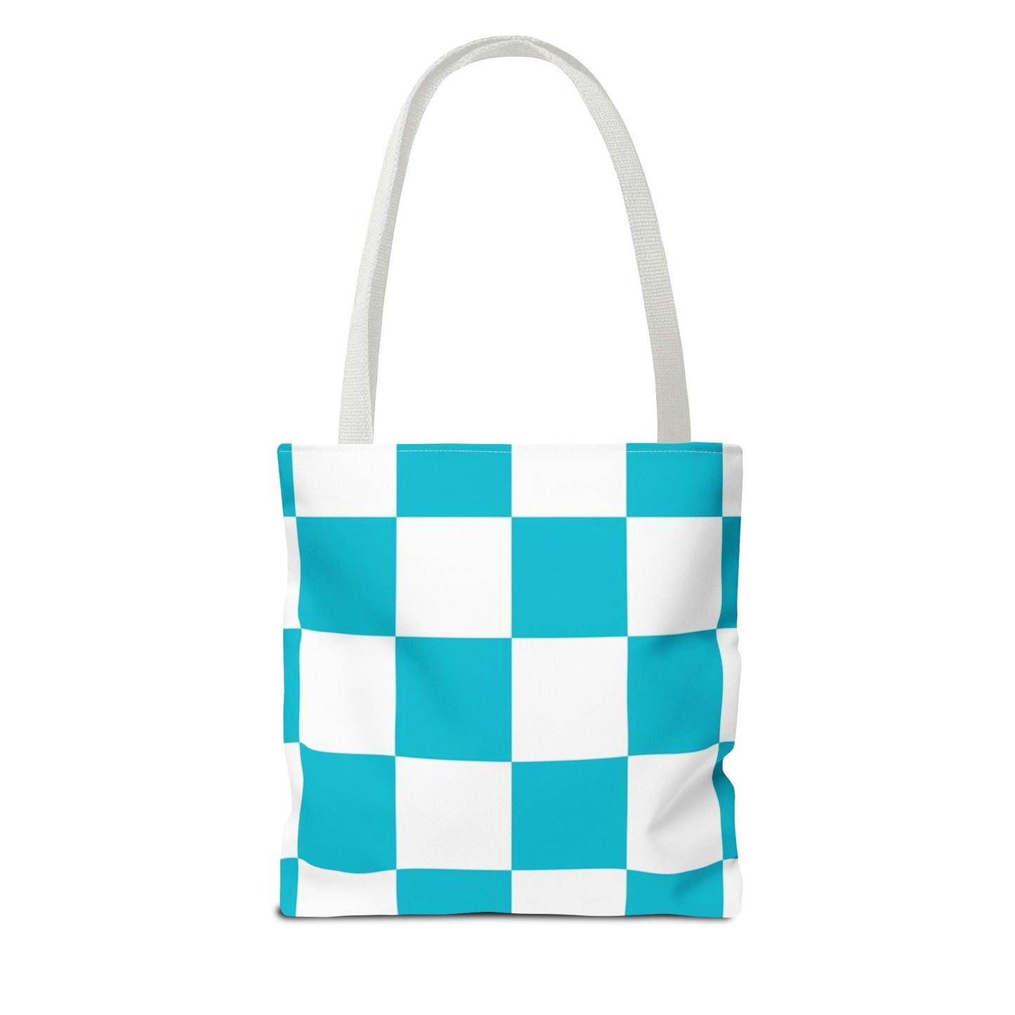 Turquoise Checkered BRAND NEW Purse - Pocketbook - Travel Tote BagTote Bag (AOP)