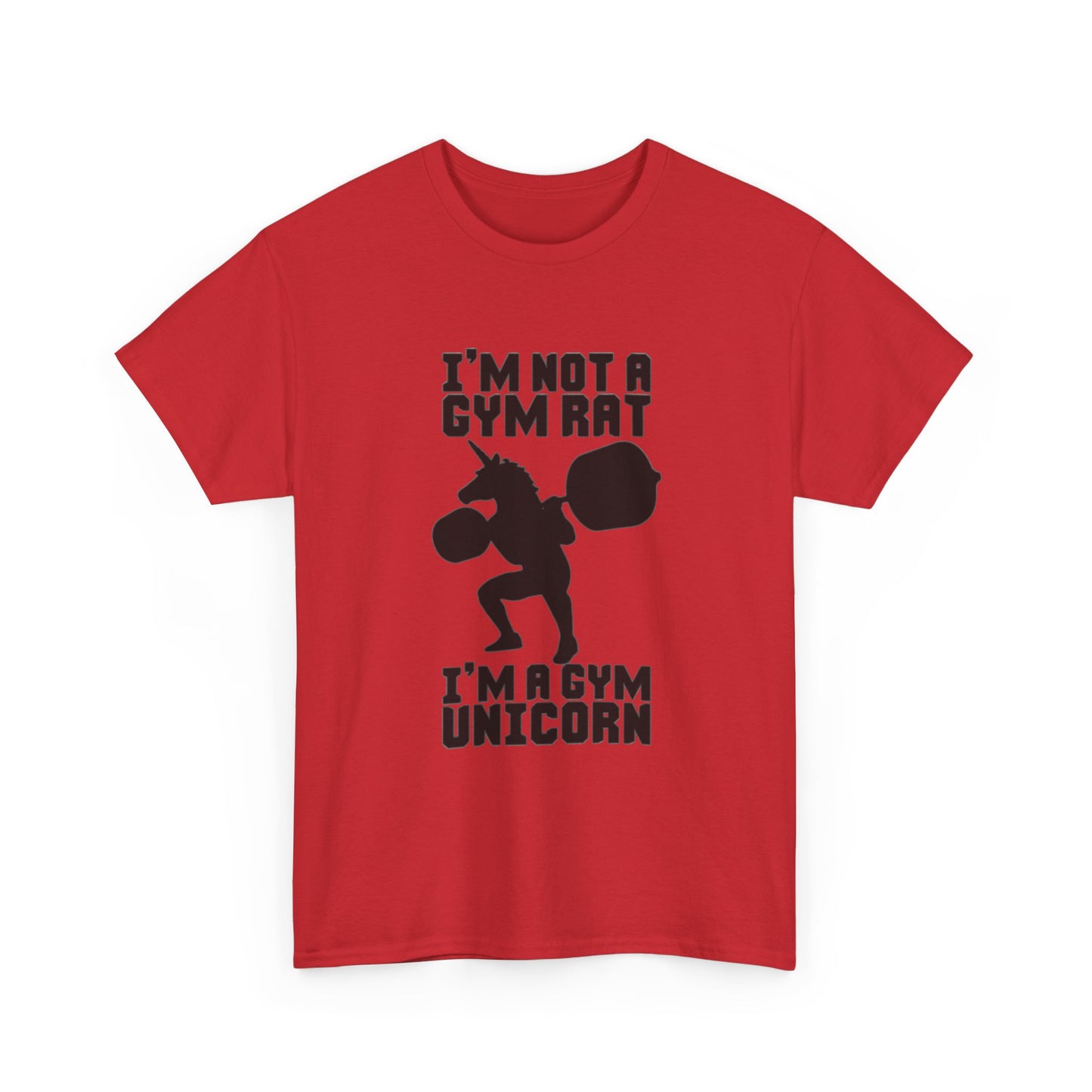 Gym Rat Shirt Funny Lifting Gear Workout Training Comedy Unisex Heavy Cotton Tee