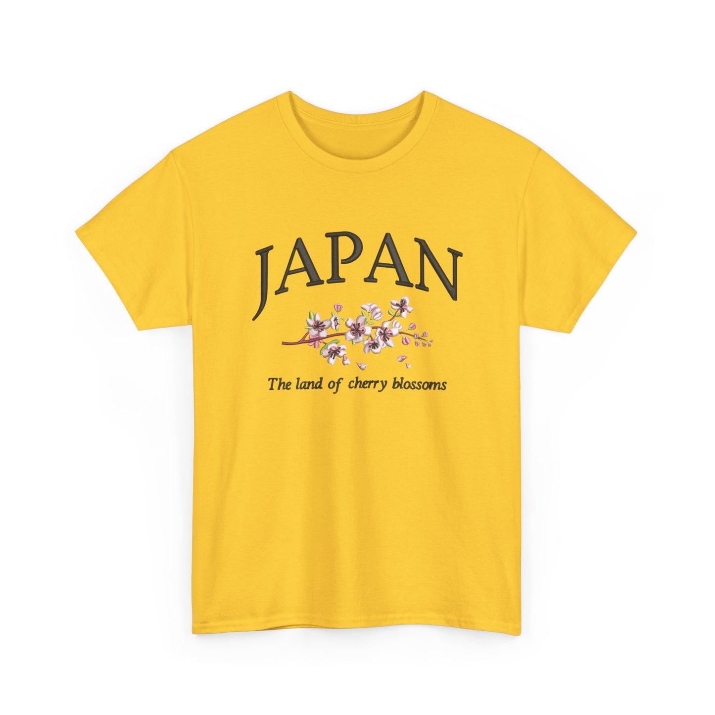 Japan Land Of The Cherry Blossoms Graphic T Shirt NEW Unisex Heavy Cotton Tee