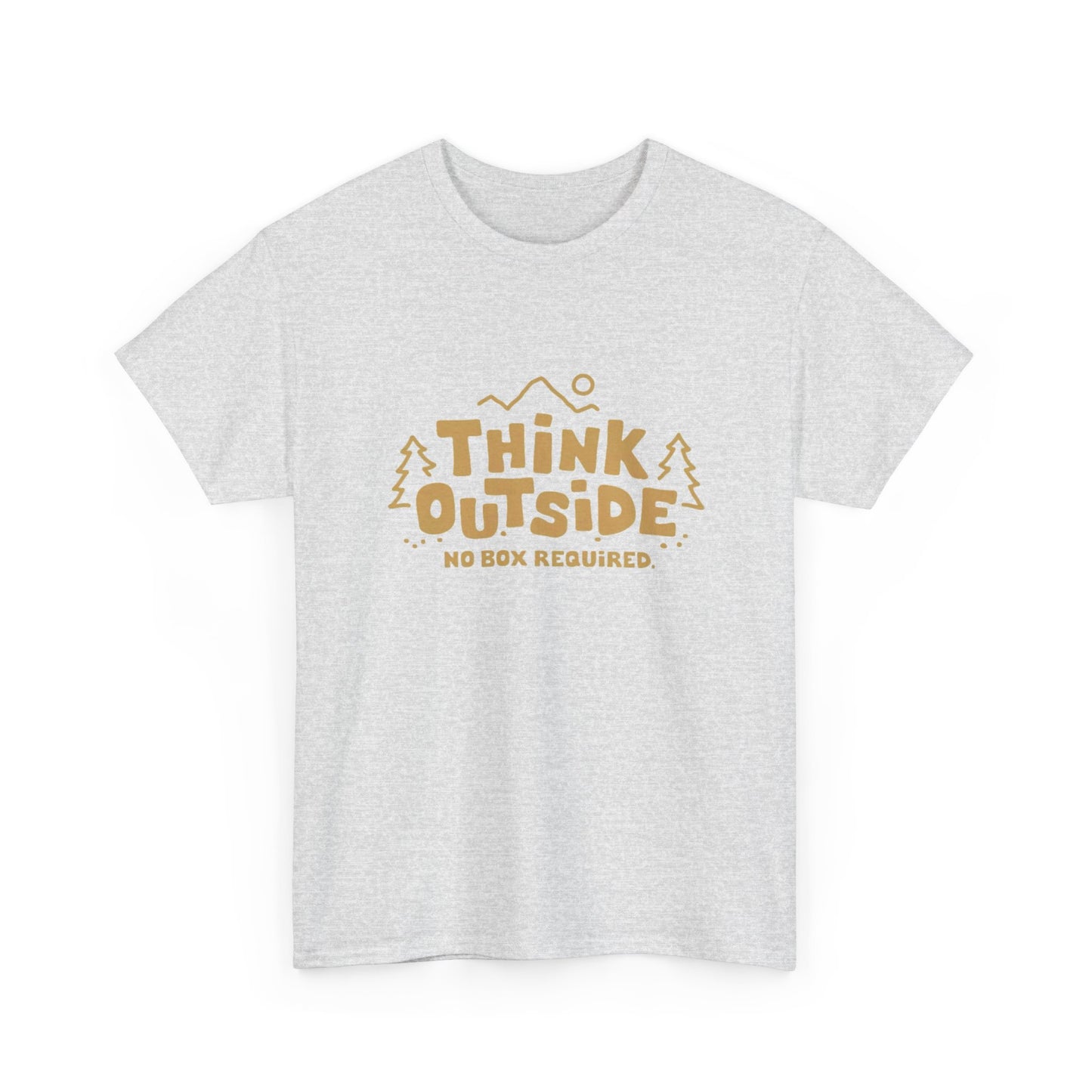 Think Outside No Box Required Graphic T Shirt NEW ADULT