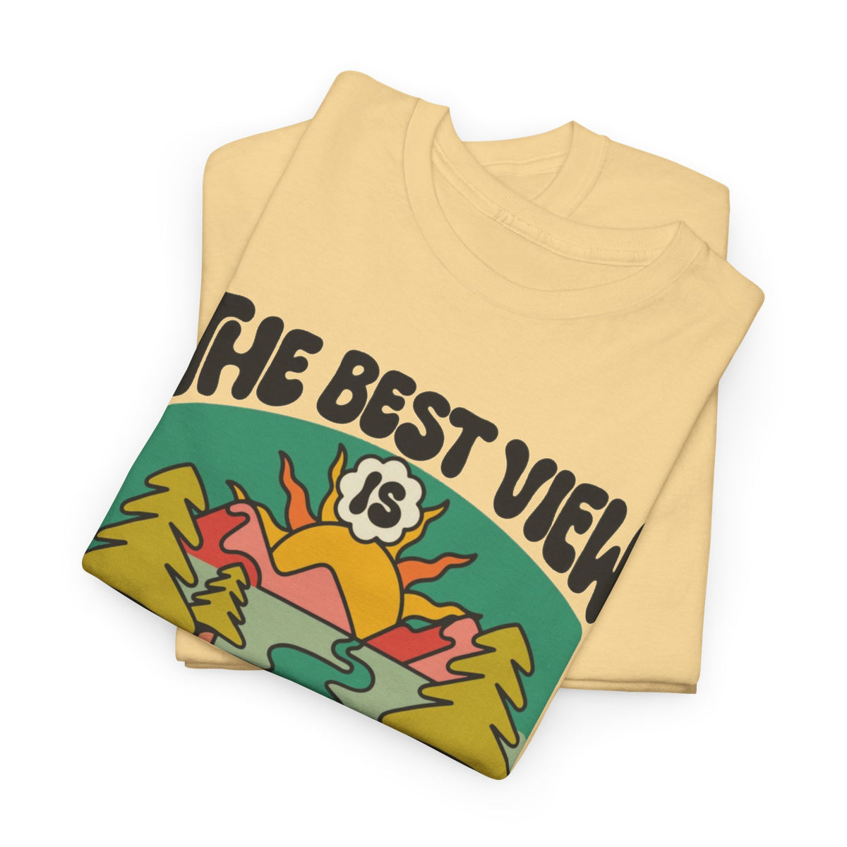 Beautiful Life's Journey Graphic T Shirt Men's Outdoors Heavy Cotton Tee