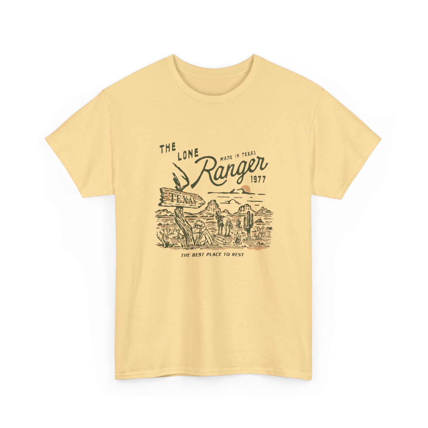 The Lone Ranger Texas Graphic T Shirt Unisex Heavy Cotton Tee