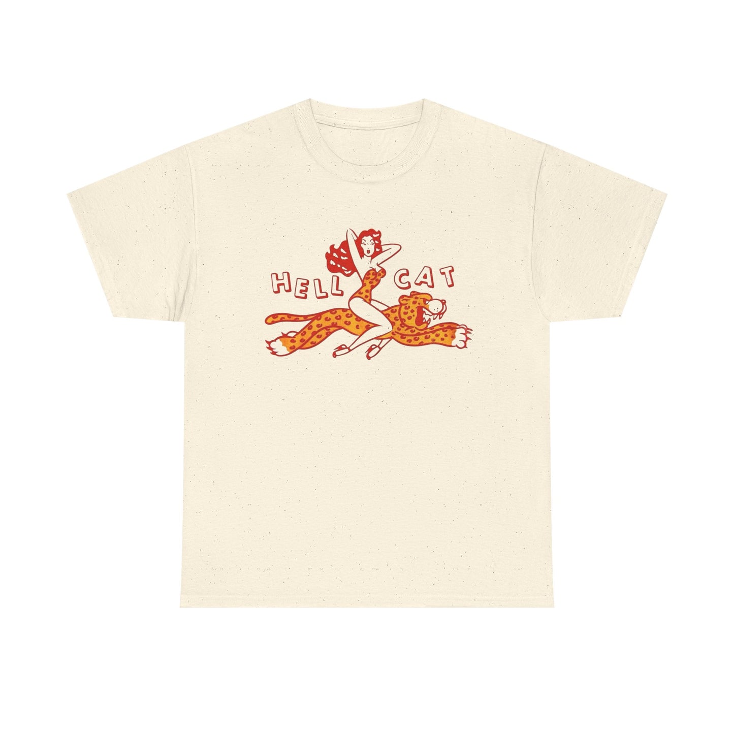 Hellcat Vintage Graphic T Shirt Unisex Heavy Cotton Tee NEW Gift