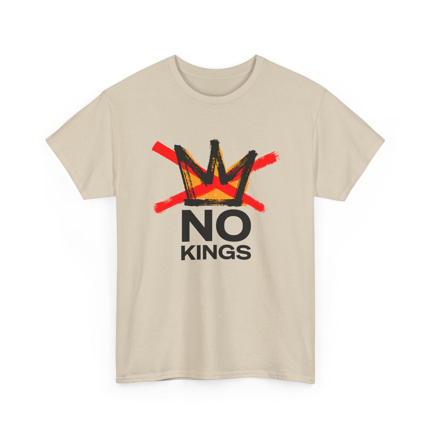 No Kings Graphic T Shirt Protest Resist BLM Support Unisex Heavy Cotton Tee