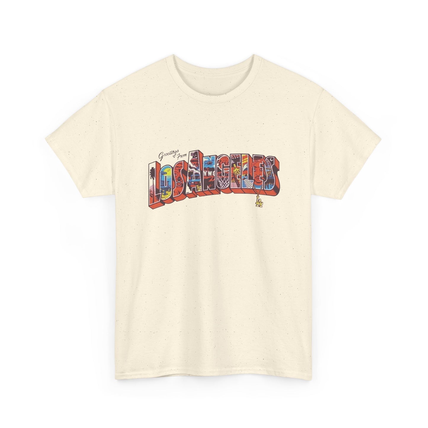 Greetings From Los Angeles Graphic T Shirt NEW Adult Tee