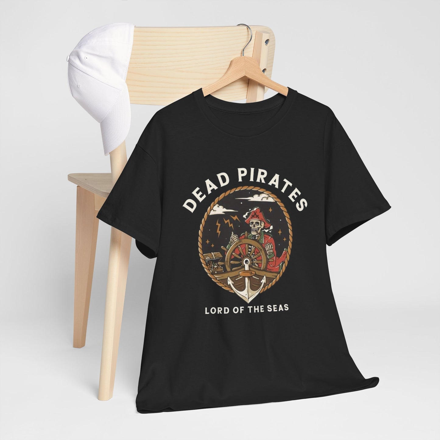 Dead Pirates Graphic T Shirt NEW ADULT Unisex Heavy Cotton Tee