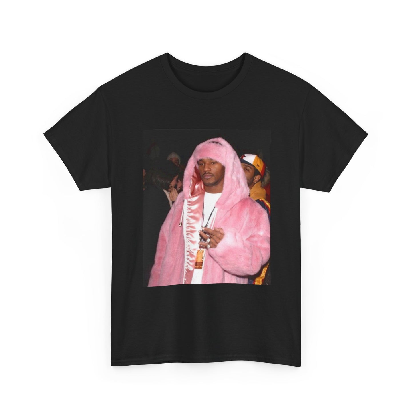 Camron diplomats T-shirt vintage pink fur coat graphic Rap Unisex Heavy Cotton