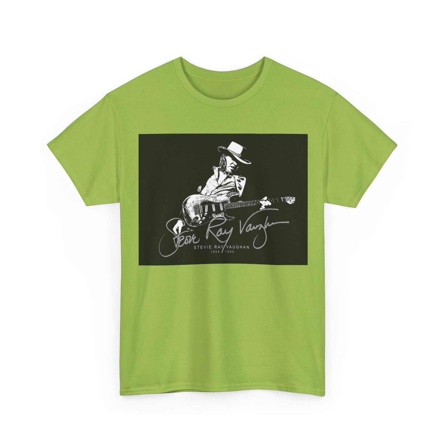 Stevie ray vaughn T-shirt Vintage retro rock album Unisex Heavy Cotton Tee
