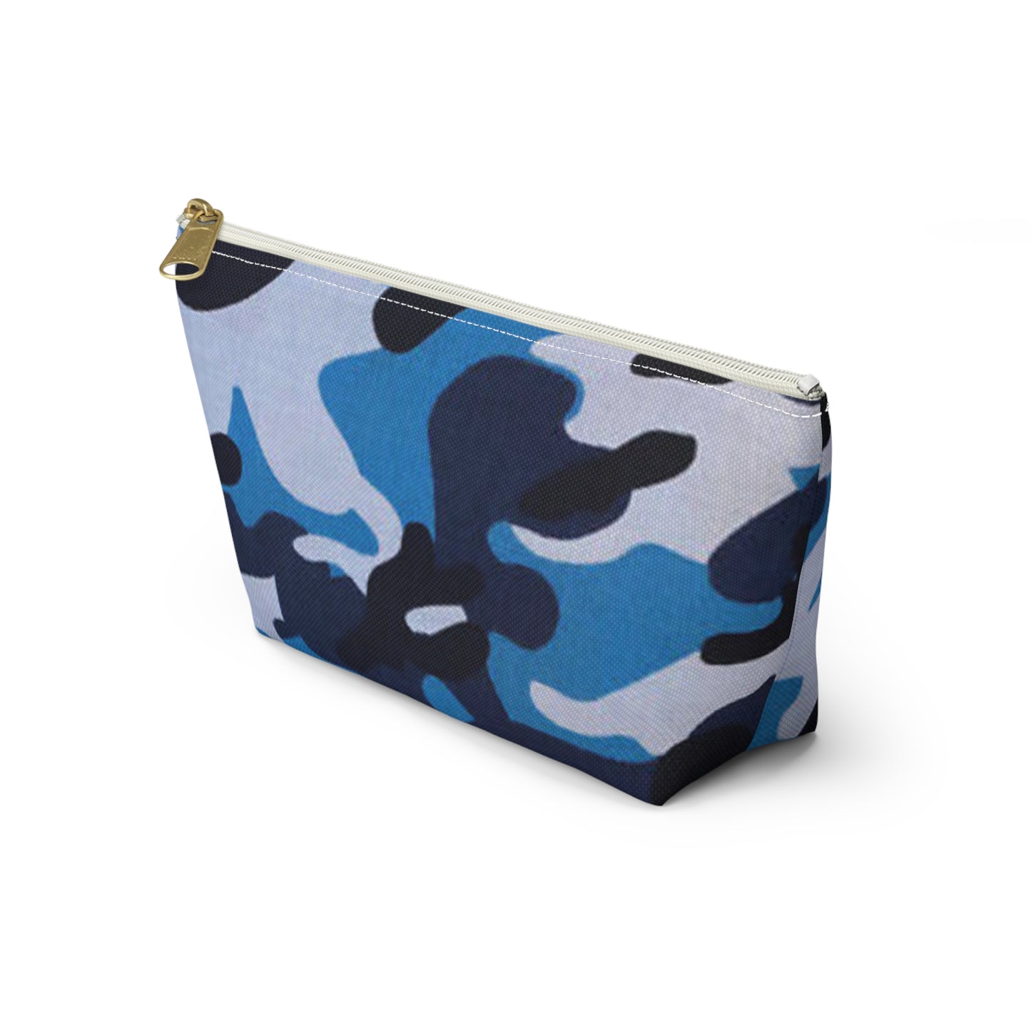 Blue Camo Graphic Brand New Travel Bag Accessory Pouch w T-bottom