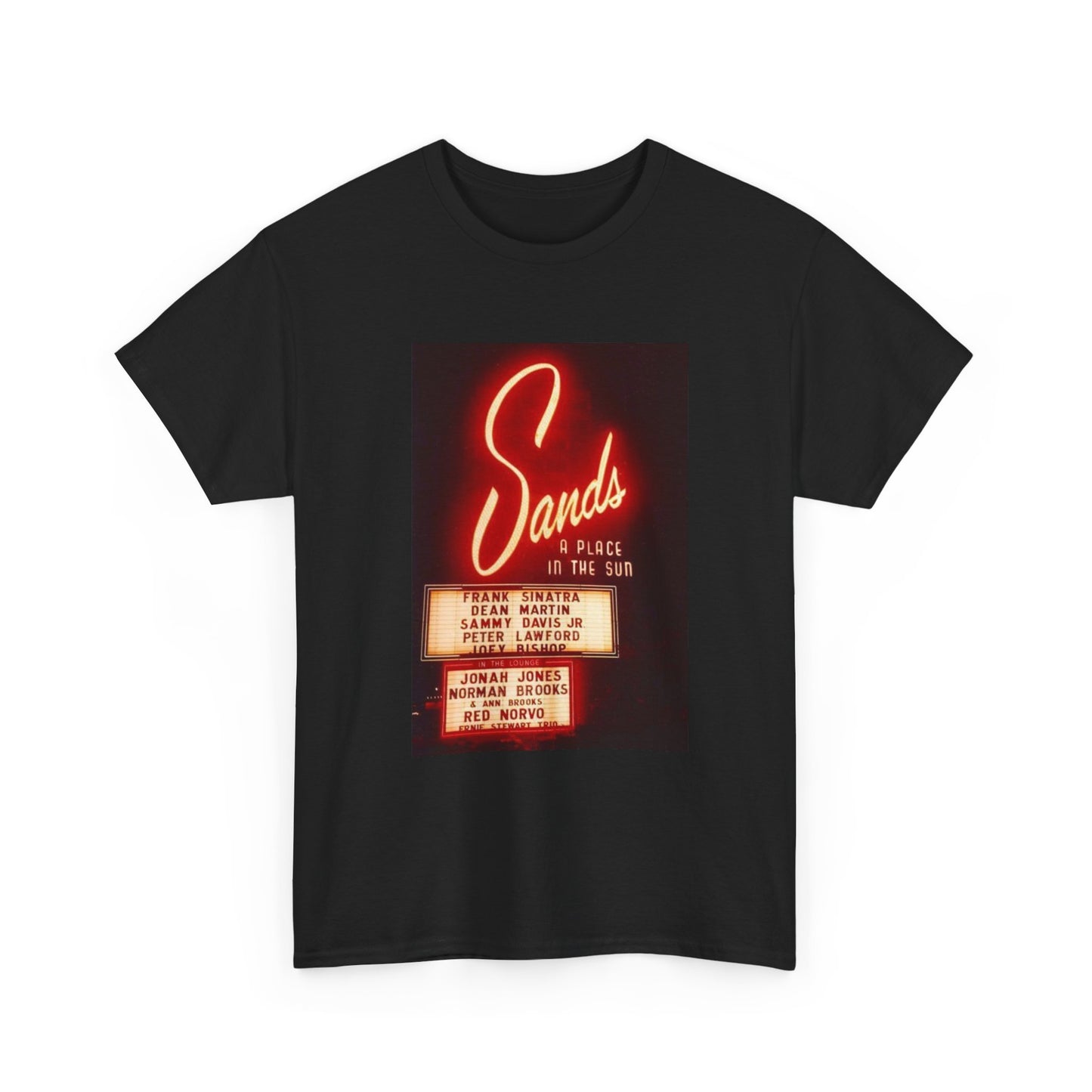 Frank Sinatra Tshirt The Sands Hotel Casino Vegas Rat pack Unisex Heavy Cotton