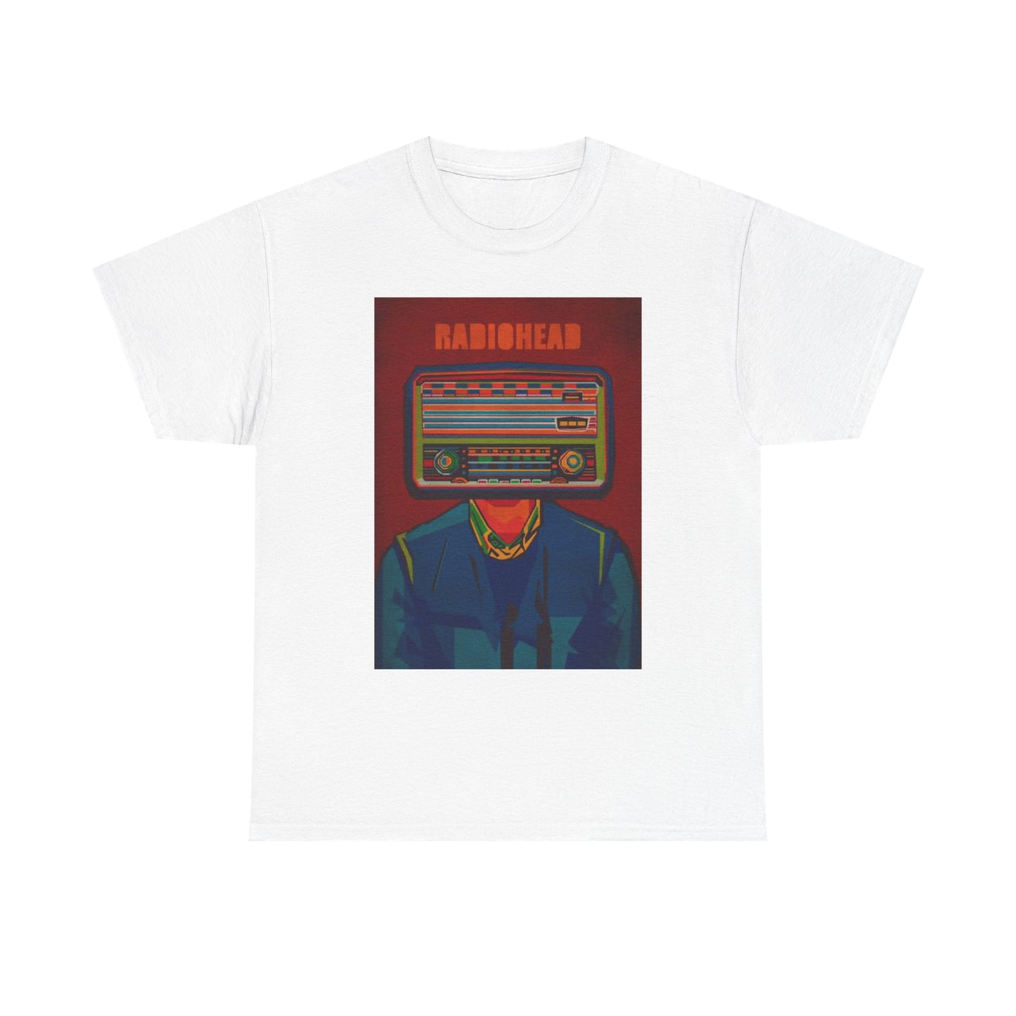 RadioHead Tshirt Retro Merch Rock Band Vintage Unisex Heavy Cotton Tee