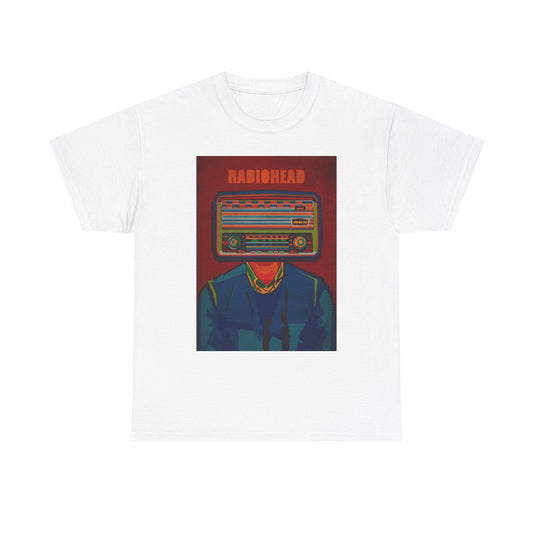 RadioHead Tshirt Retro Merch Rock Band Vintage Unisex Heavy Cotton Tee
