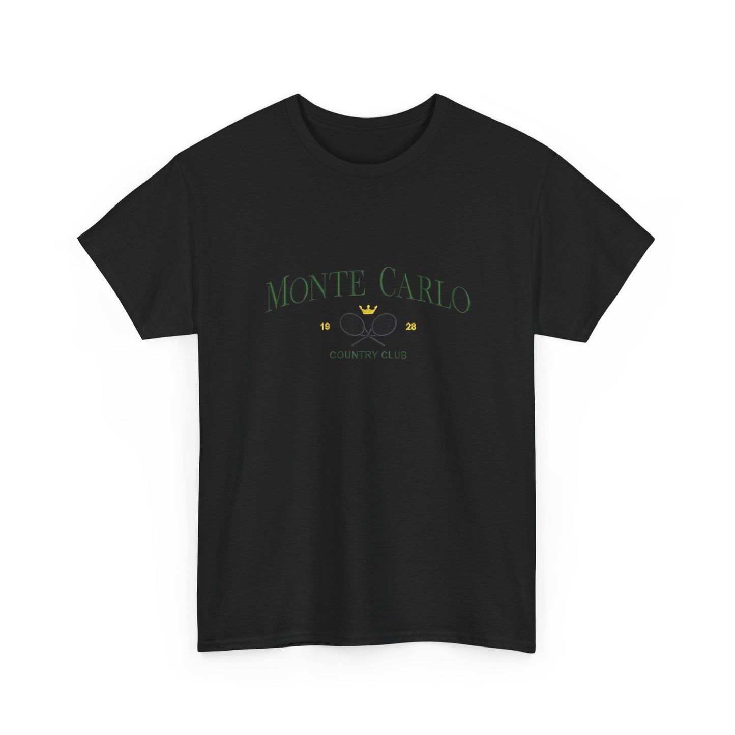 Monte Carlo Country Club Graphic T Shirt NEW Unisex Heavy Cotton Tee