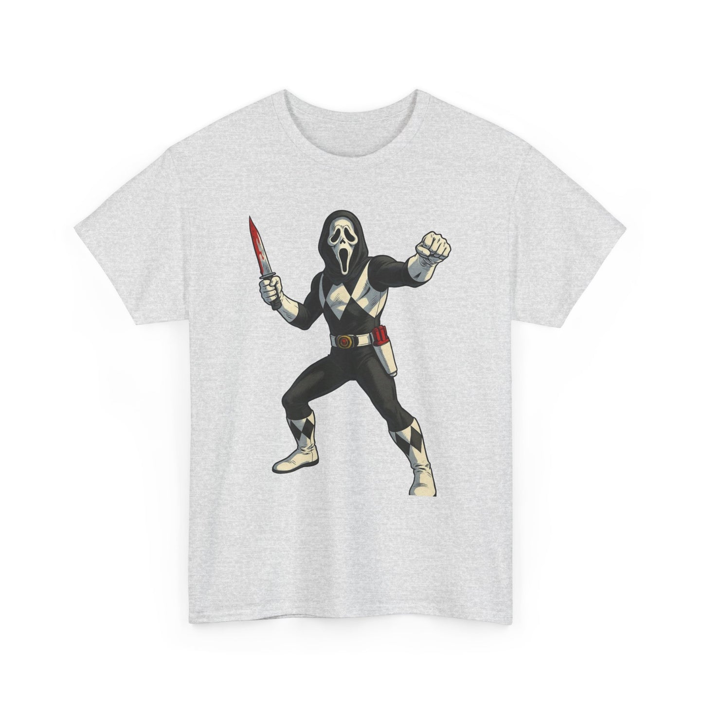 Power Rangers Funny Scream Graphic T Shirt NEW Unisex Heavy Cotton Tee