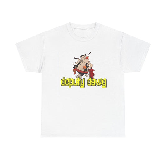 Deputy Dawg Shirt Retro Cartoon graphic Vintage Unisex Heavy Cotton Tee