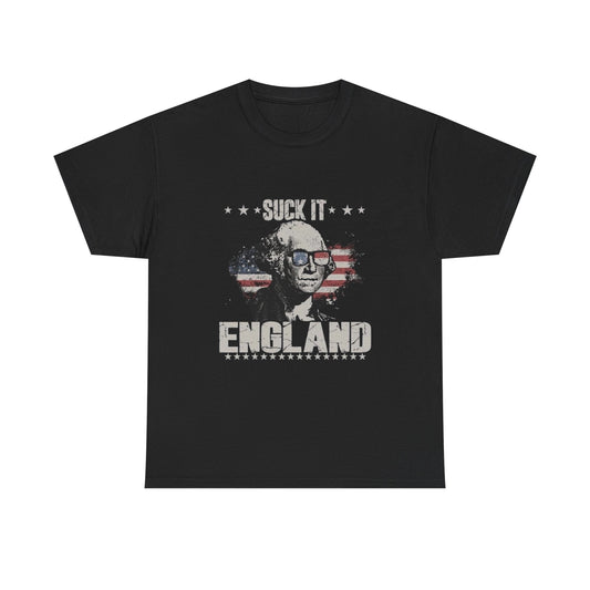 Suck It England Funny USA Graphic T Shirt Unisex Heavy Cotton Tee NEW