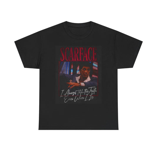 Scarface Poster Graphic T Shirt S-5XL NEW Unisex Heavy Cotton Tee