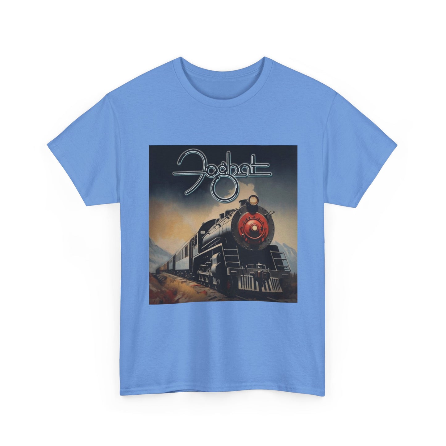 FogHat Tshirt Vintage Rock Poster Retro 70s Woodstock Unisex Heavy Cotton Tee q