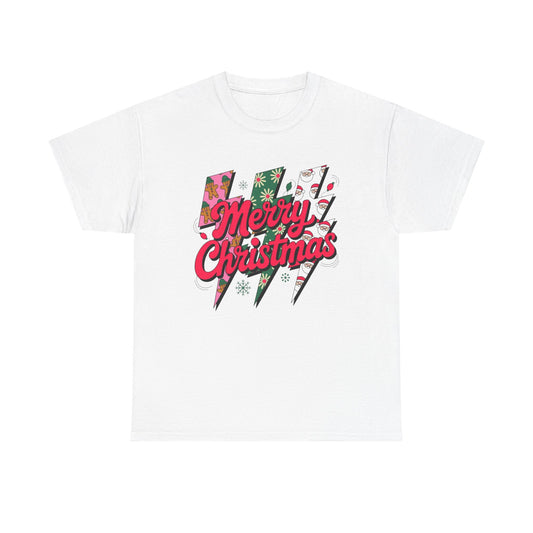 Christmas Lighting Bolts Graphic T Shirt NEW ADULT