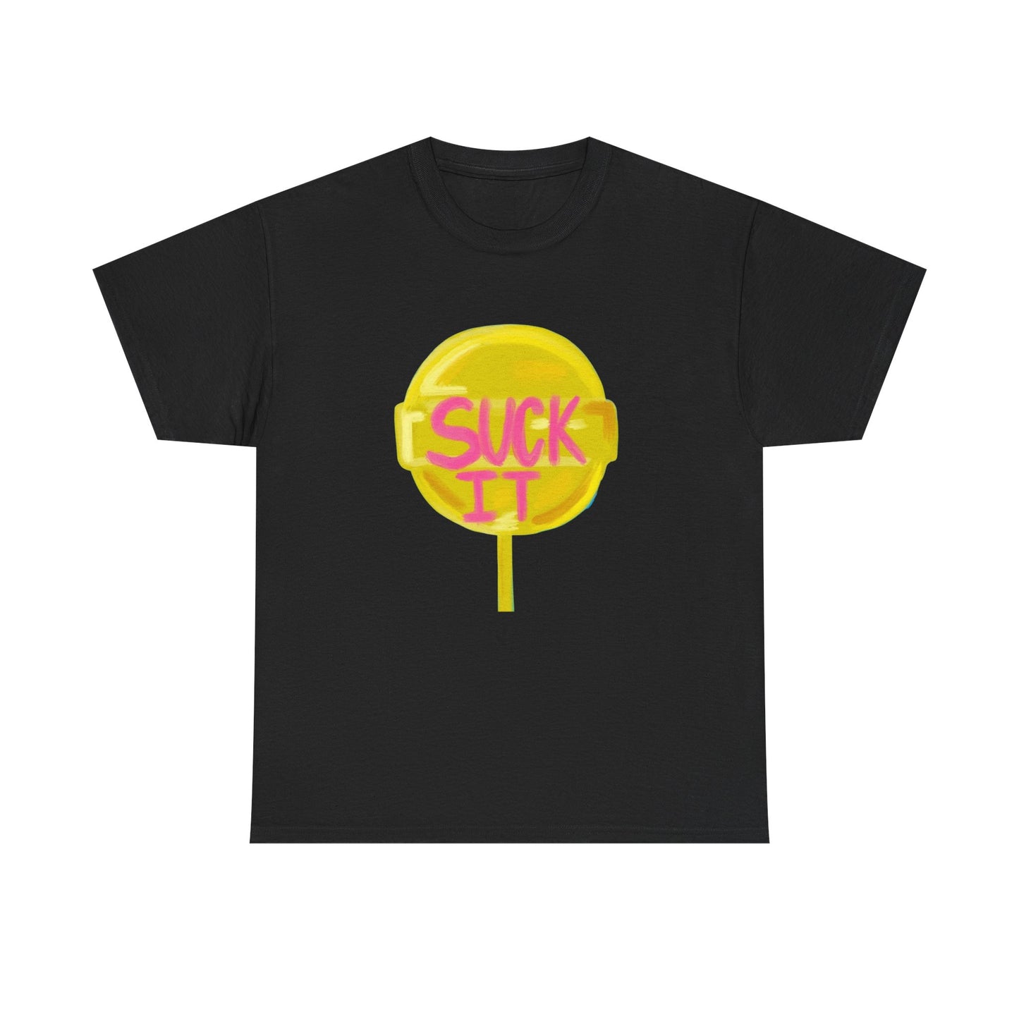 Suck It Funny Graphic T Shirt Unisex Heavy Cotton Tee Gift