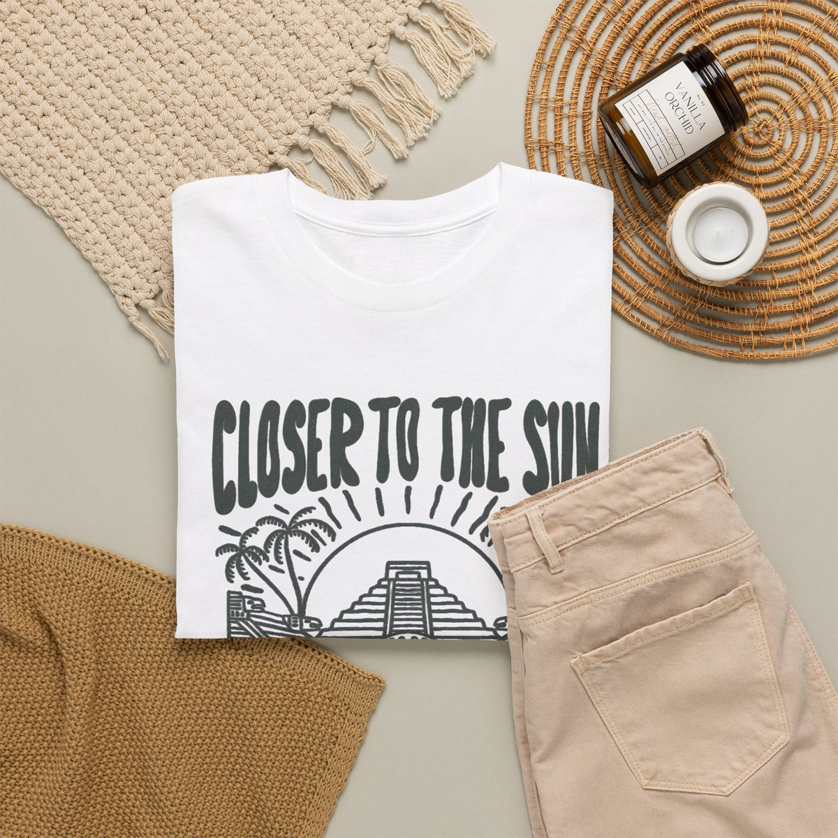 Closer to the Sun Riviera Maya Mexico T-Shirt Men's Graphic Tee