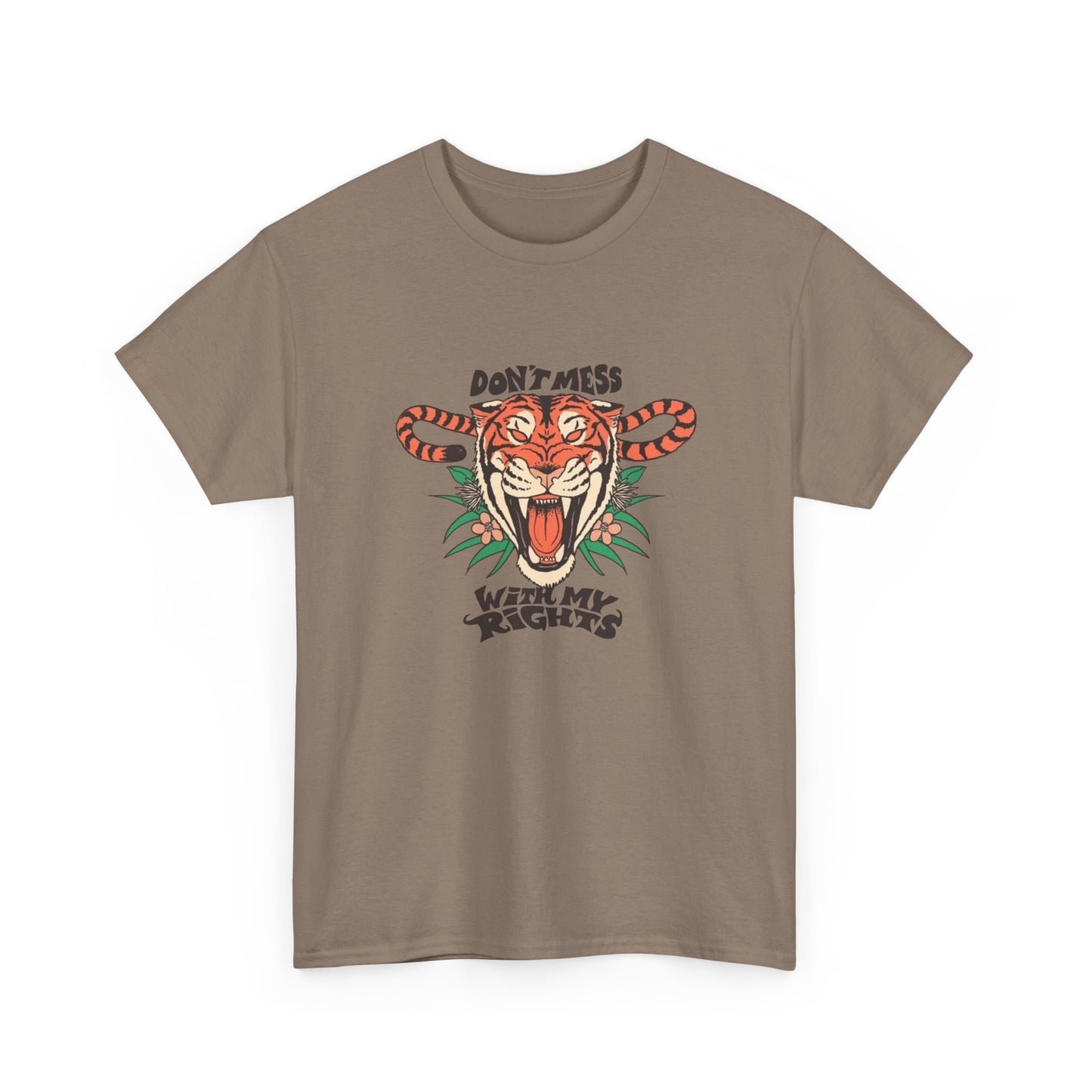 Don't Mess With My Rights Women's Graphic T Shirt Unisex Heavy Cotton Tee