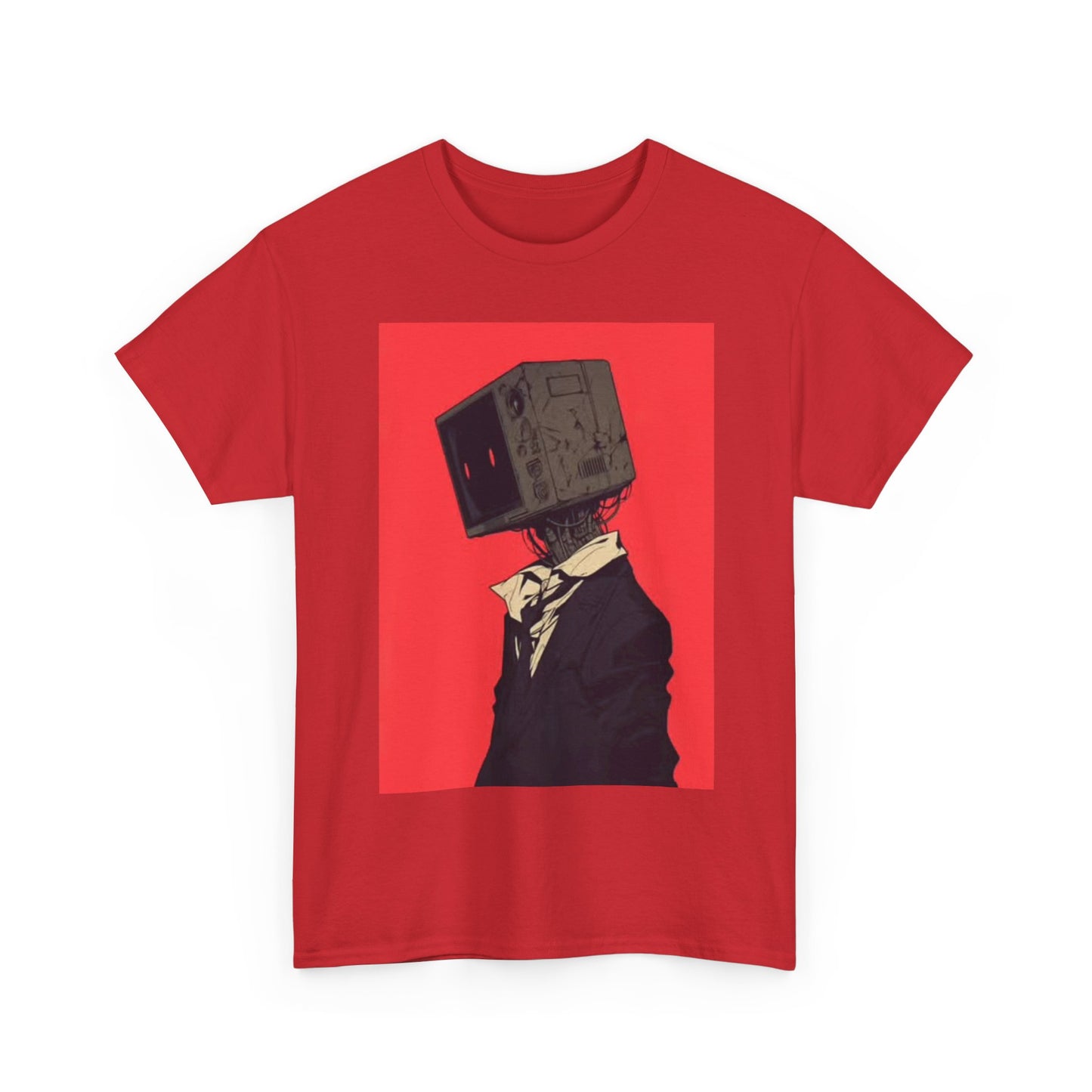 BlockHead Tshirt Funny Art Painting Shirt Graphic Unisex Heavy Cotton Tee