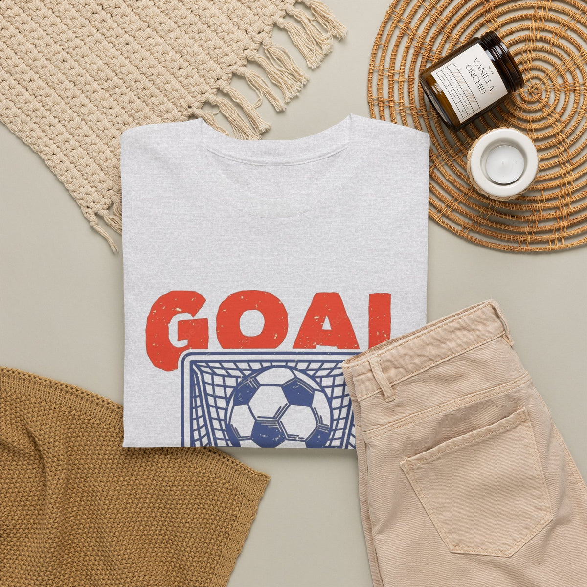 Goal Getter Graphic T Shirt Soccer Men's Heavy Cotton Tee