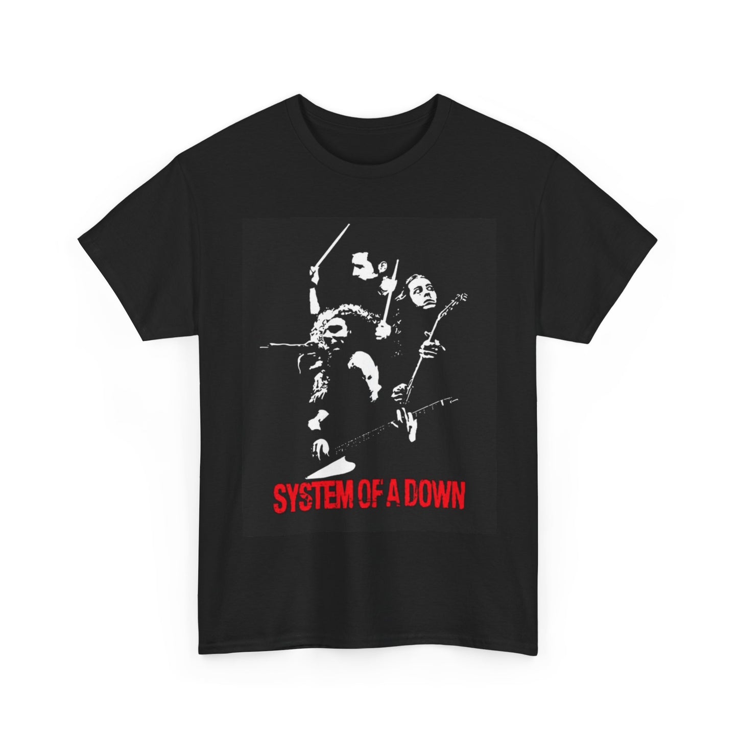 System Of a Down Tshirt Vintage Rock Band concert Unisex Heavy Cotton Tee