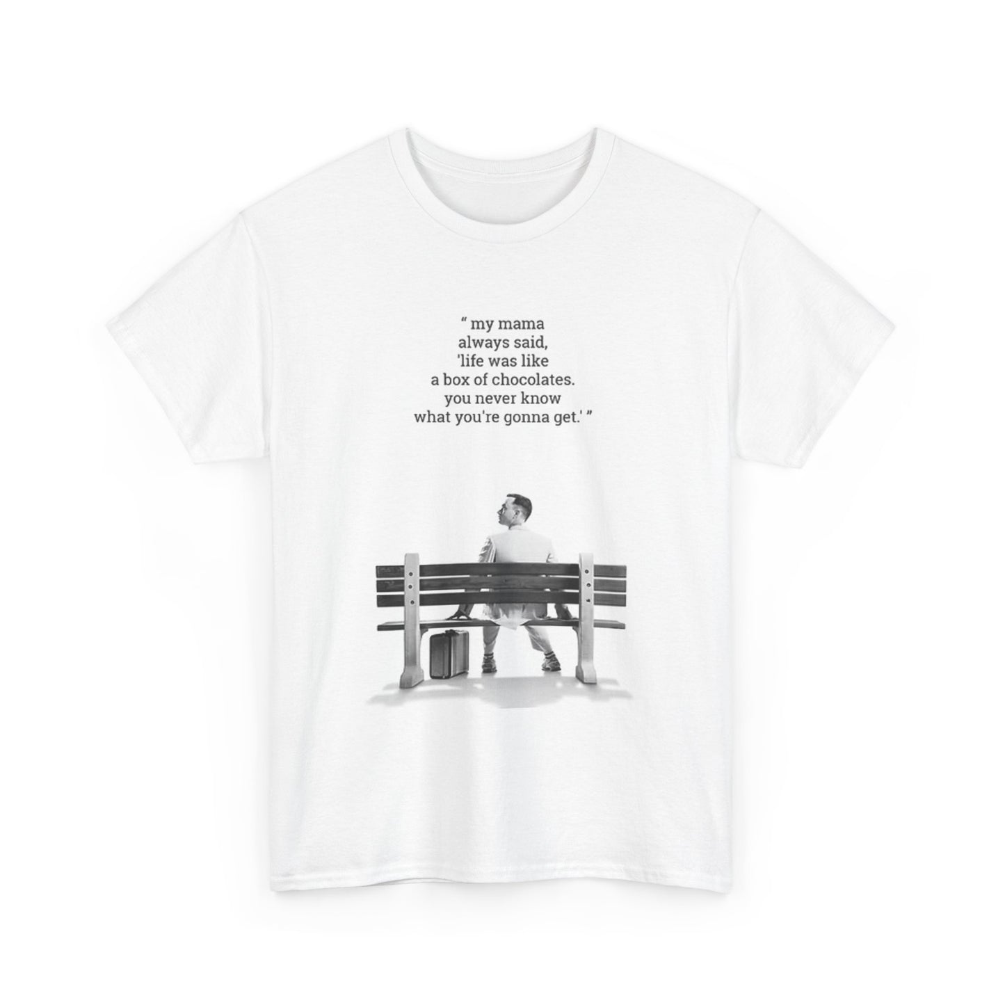 Forrest Gump T Shirt Vintage Movie Poster Retro Unisex Heavy Cotton Tee