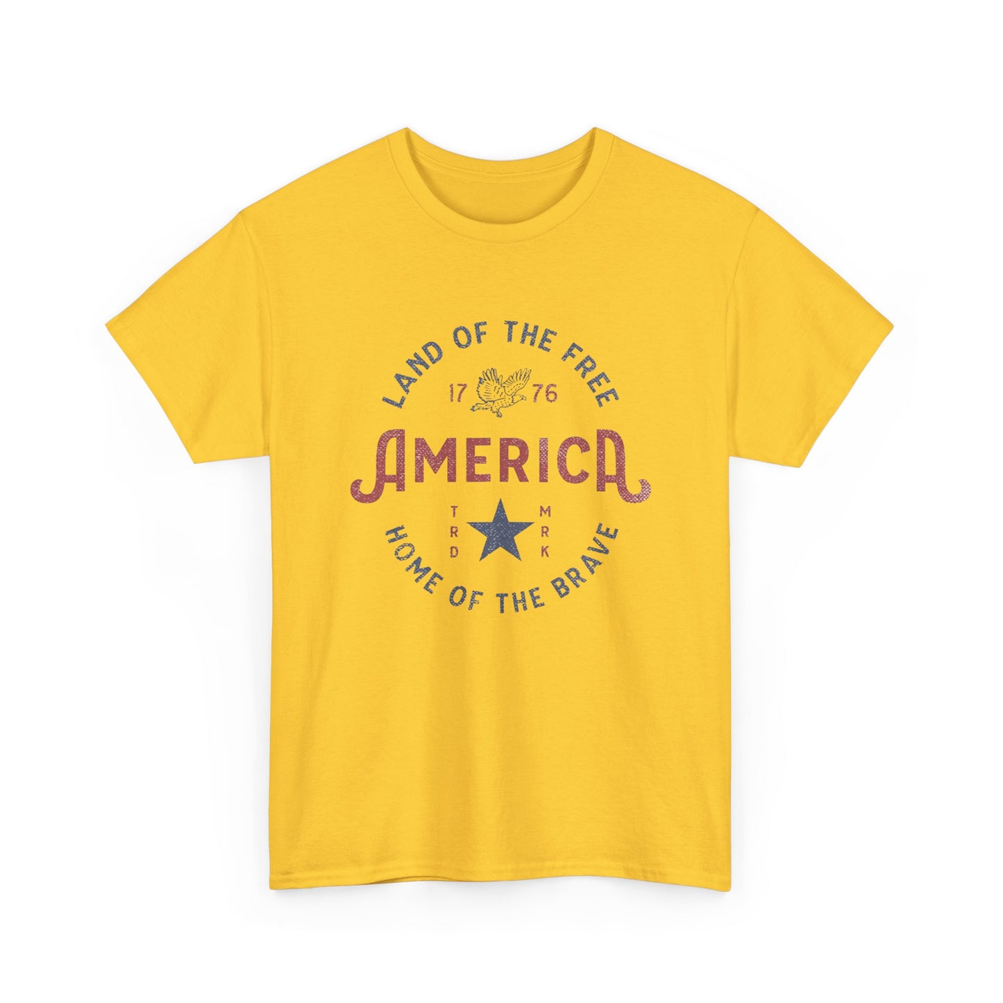 America Land Of The Free Graphic T Shirt Adult New Tee