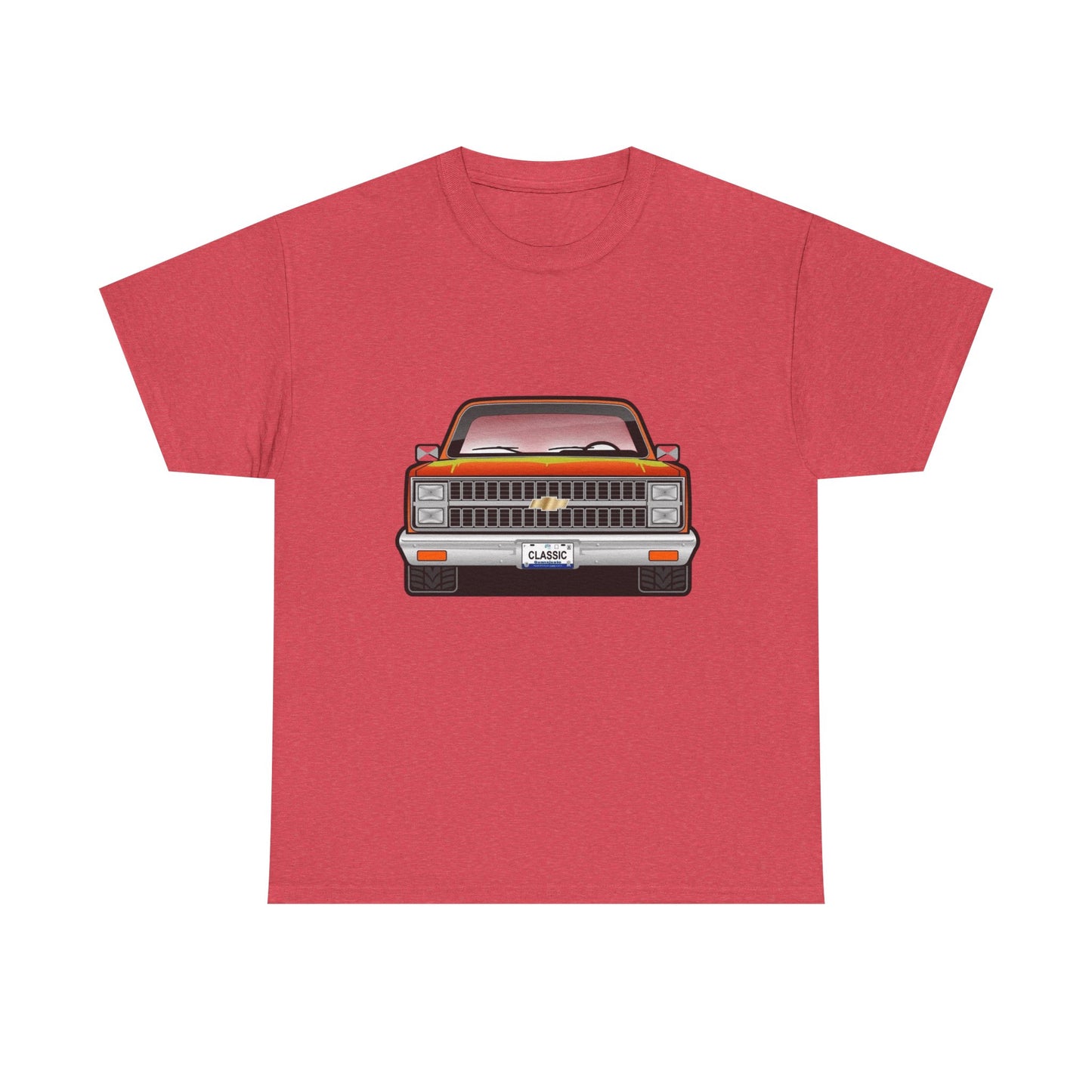 Classic Retro Pickup Truck Graphic T Shirt Unisex Heavy Cotton Tee NEW