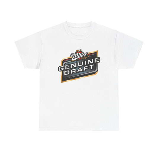 Miller Genuine Draft Beer Graphic T Shirt Vintage Unisex Heavy Cotton Tee