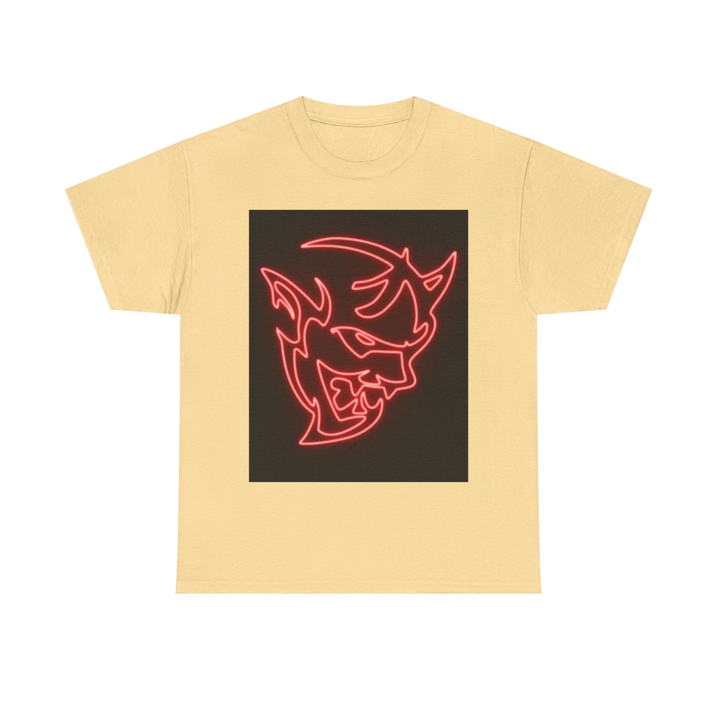 Dodge Demon Tshirt Hellcat Charger Logo Challenger Mopar Unisex Heavy Cotton Tee