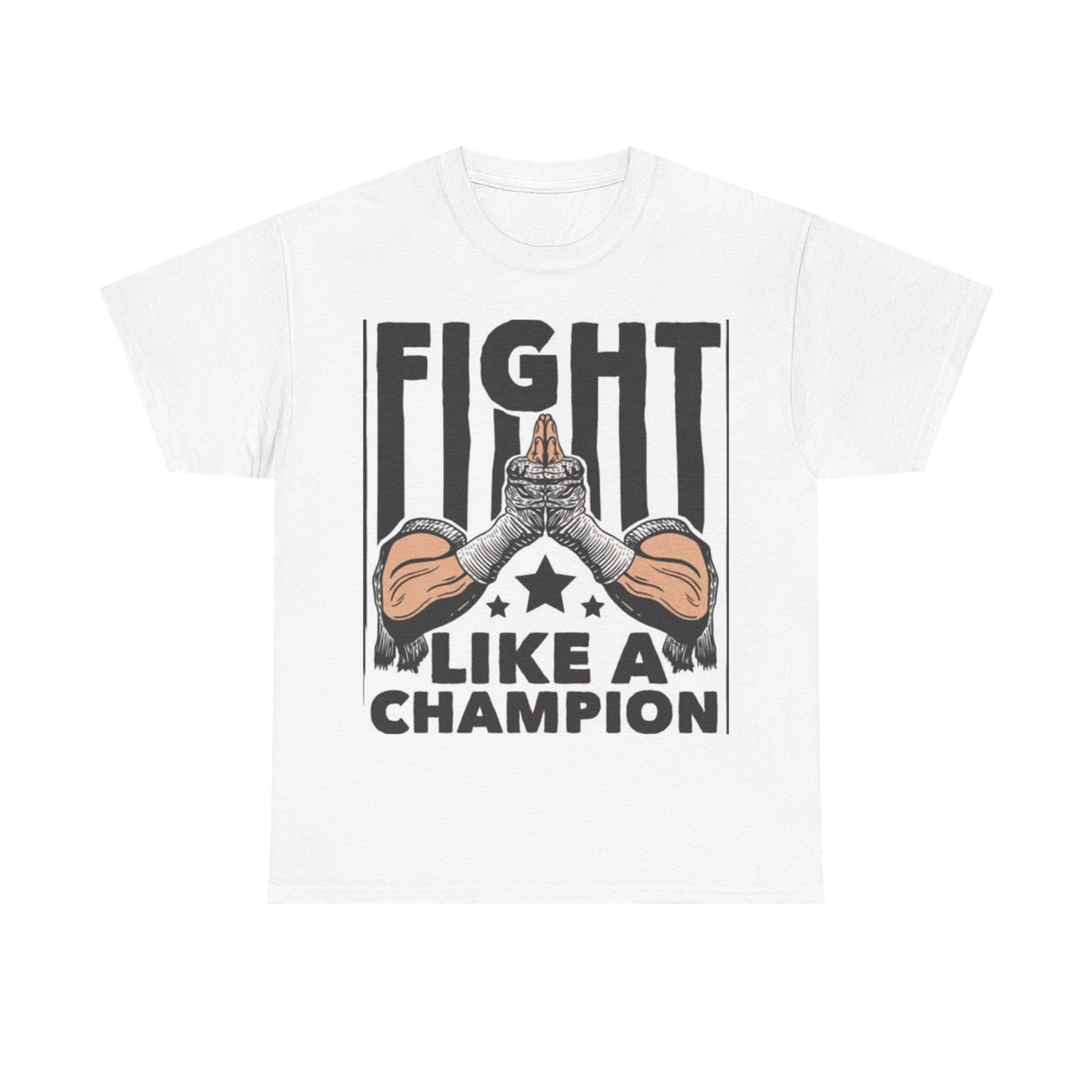Fight Like a Champion Tshirt Vintage MMA UFC Boxing Unisex Heavy Cotton Tee