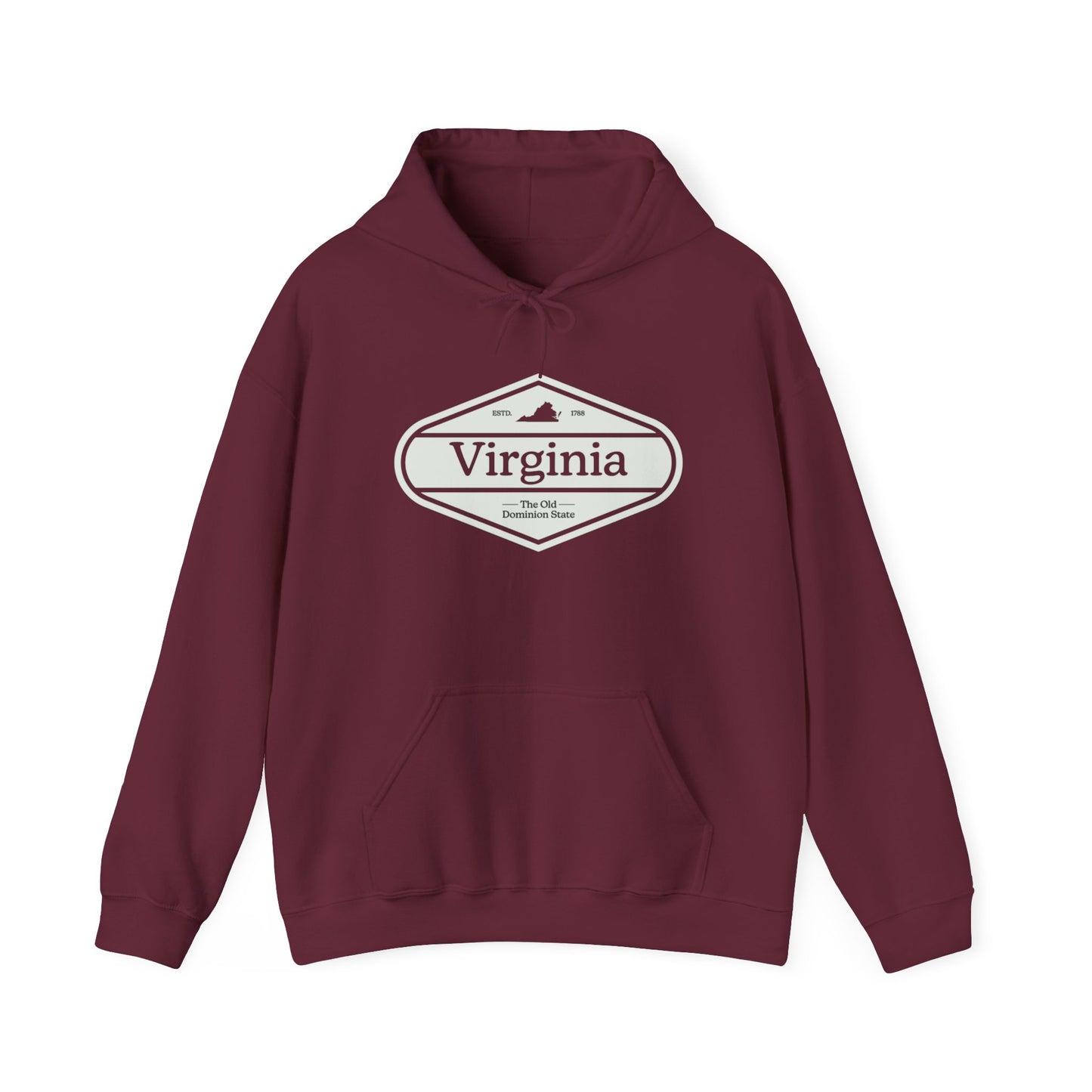 Virginia State Hoodie NEW ADULT Unisex Hooded Sweatshirt