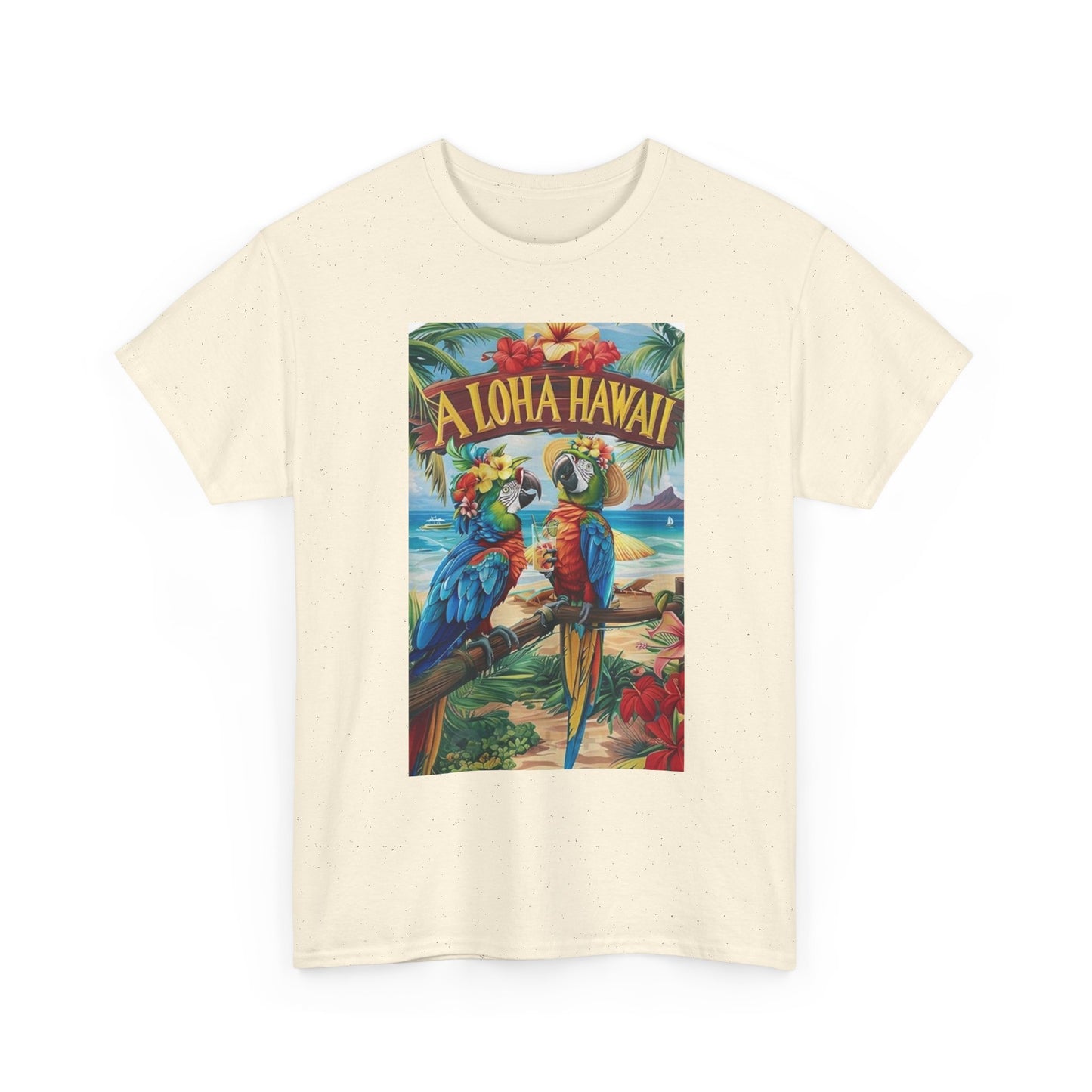 Aloha Hawaii Graphic T Shirt Unisex Heavy Cotton Tee