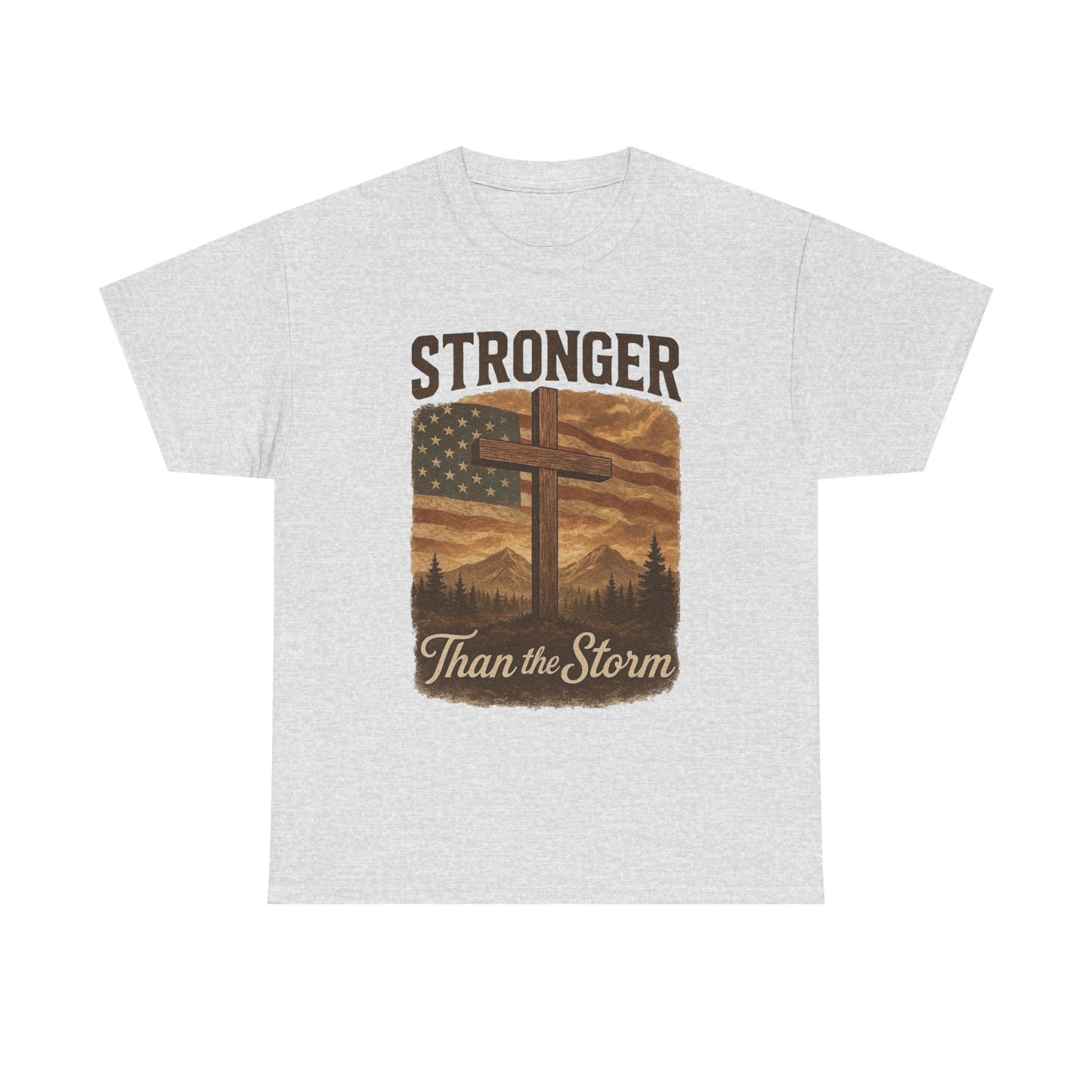 Stronger Than The Storm Graphic T Shirt Adult New Tee