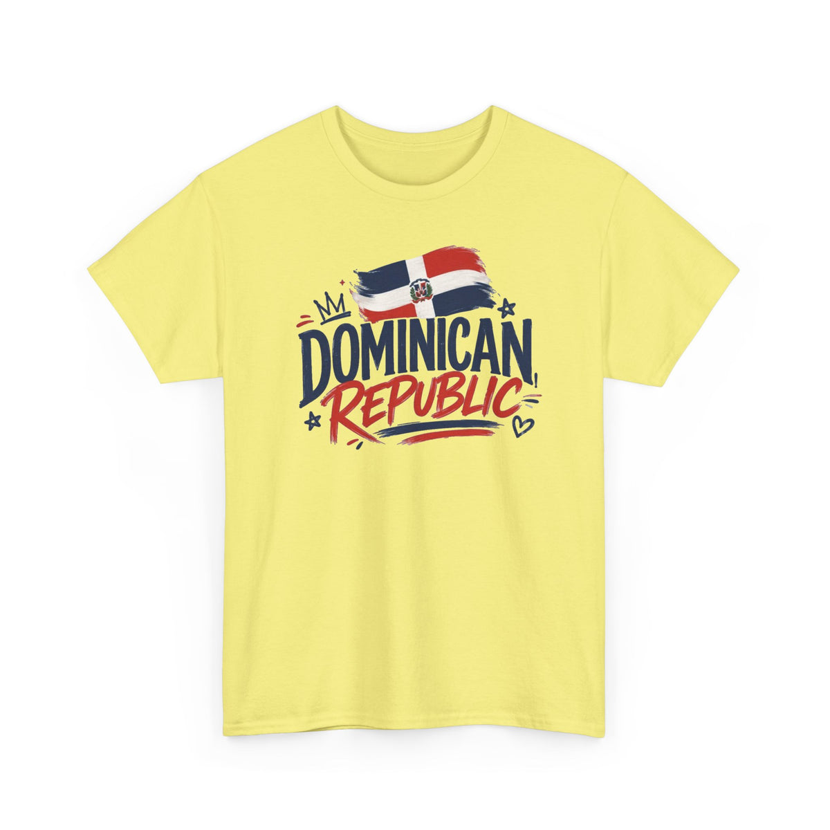 Dominican Republic Graphic T Shirt Men's Flag Retro Heavy Cotton Tee