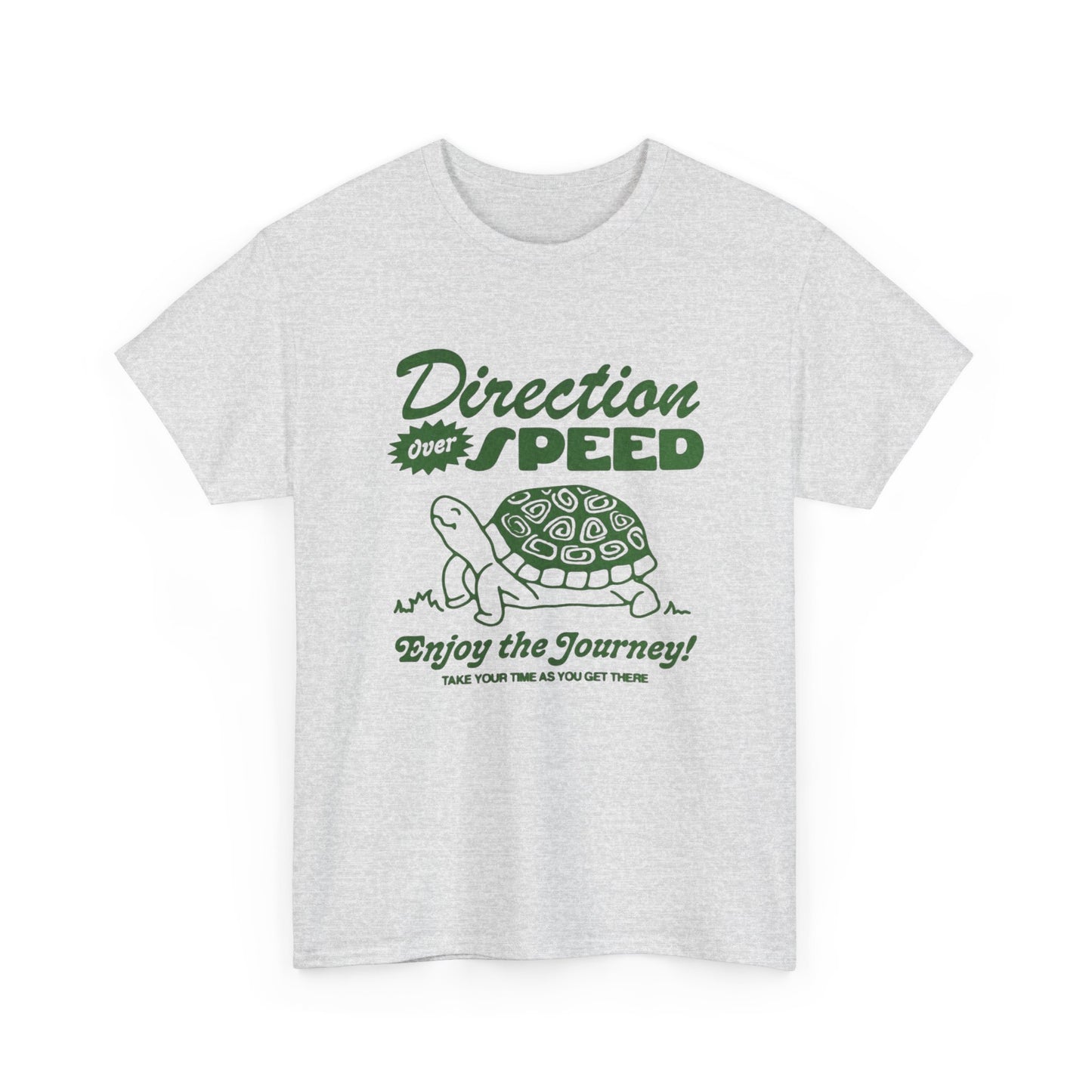Direction Over Speed Graphic T Shirt Unisex Heavy Cotton Tee