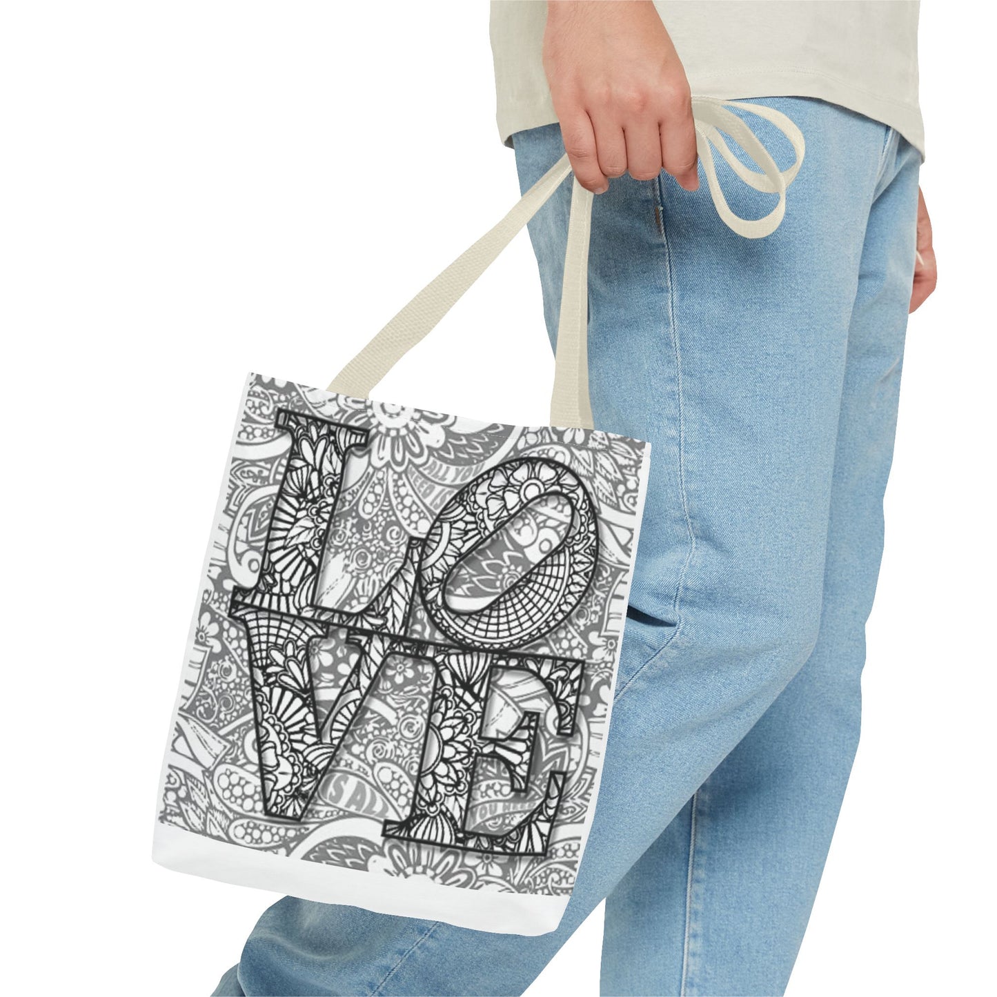 LOVE Multi Color BRAND NEW MODERN Tote Bag (AOP)