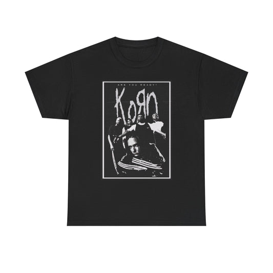 Korn Graphic T Shirt Vintage Rock Band Merch Unisex Heavy Cotton Tee