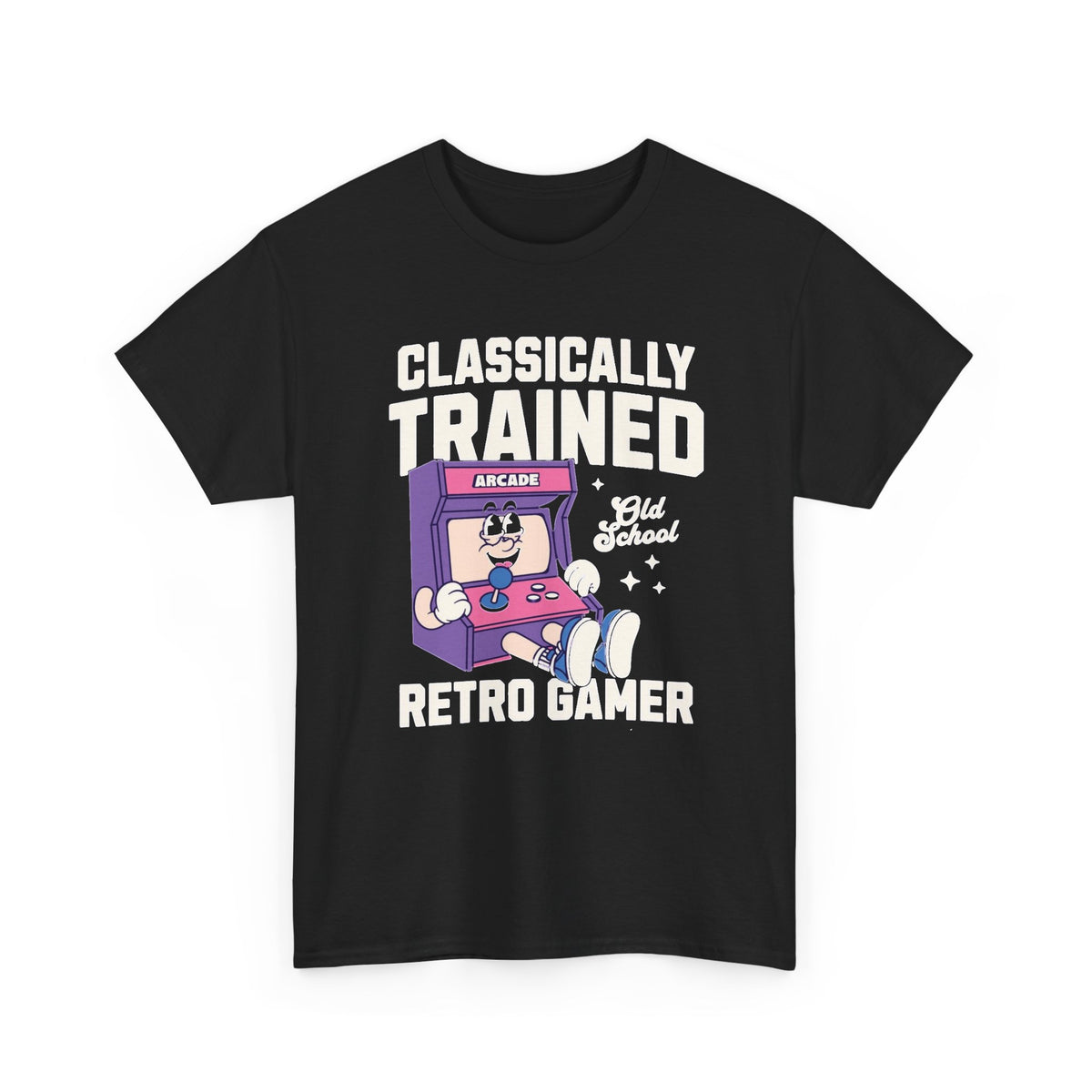 Classically Trained Retro Gamer Graphic T Shirt Men's Heavy Cotton Tee