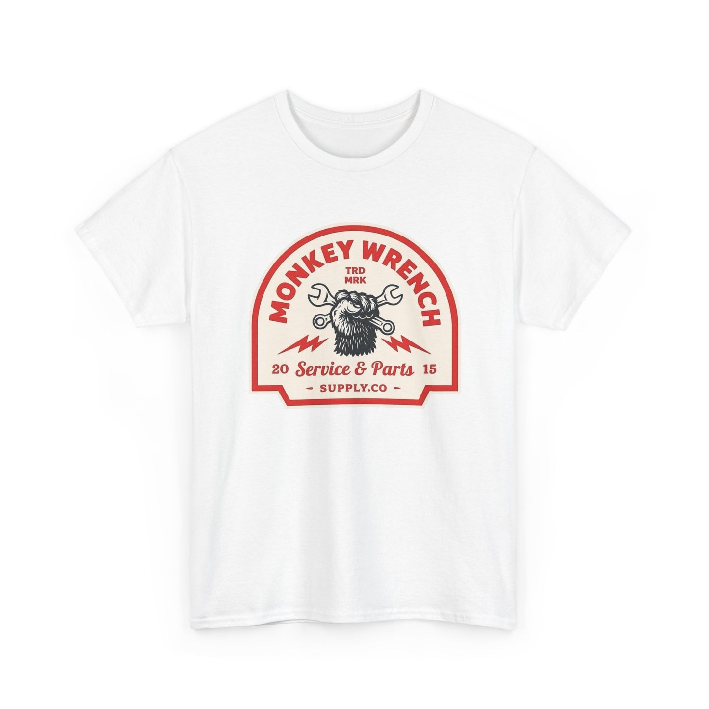 Monkey Wrench Graphic T Shirt Unisex Heavy Cotton Tee