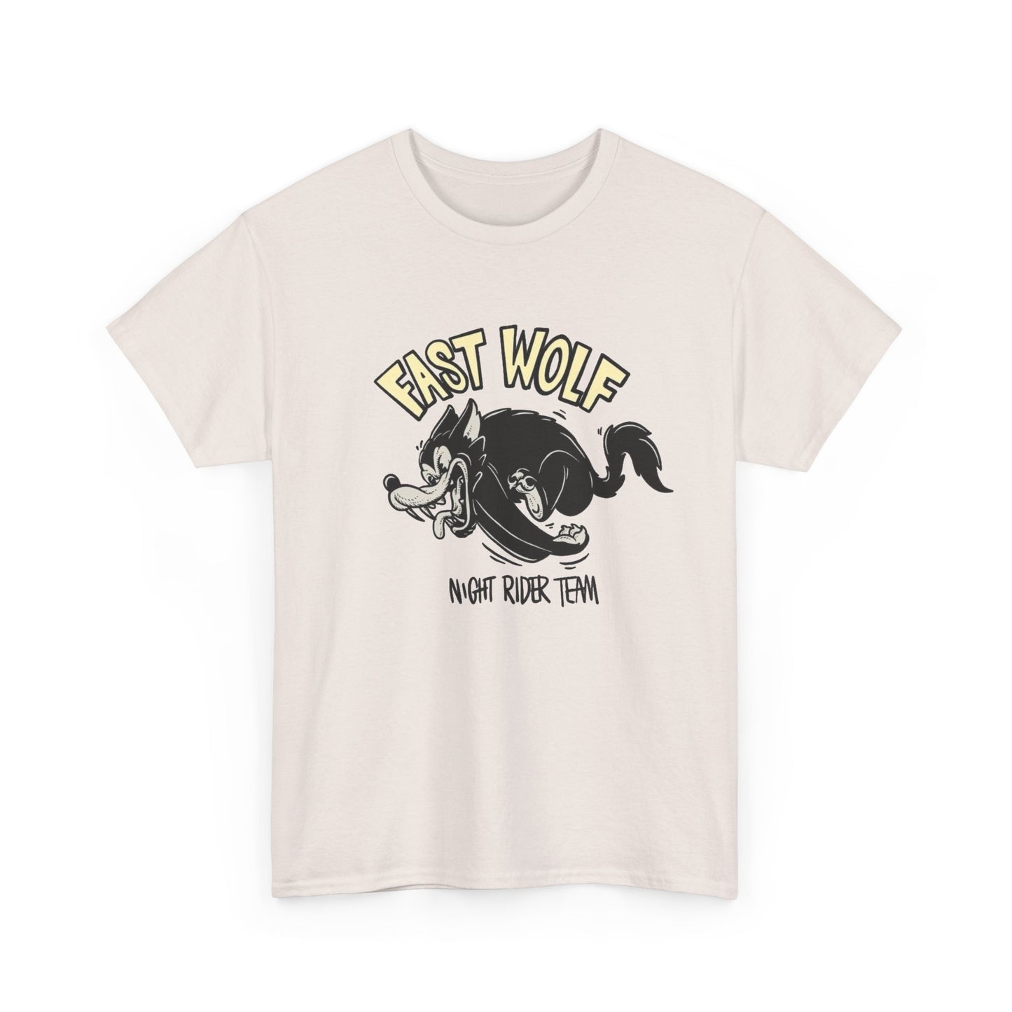 Fast Wolf Graphic T Shirt Unisex Heavy Cotton Tee GIFT NEW