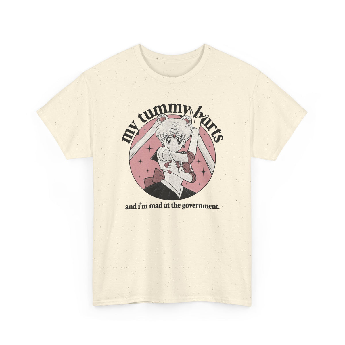 My Tummy Hurts, I'm Mad at the Government Graphic T-Shirt Men's Graphic Tee